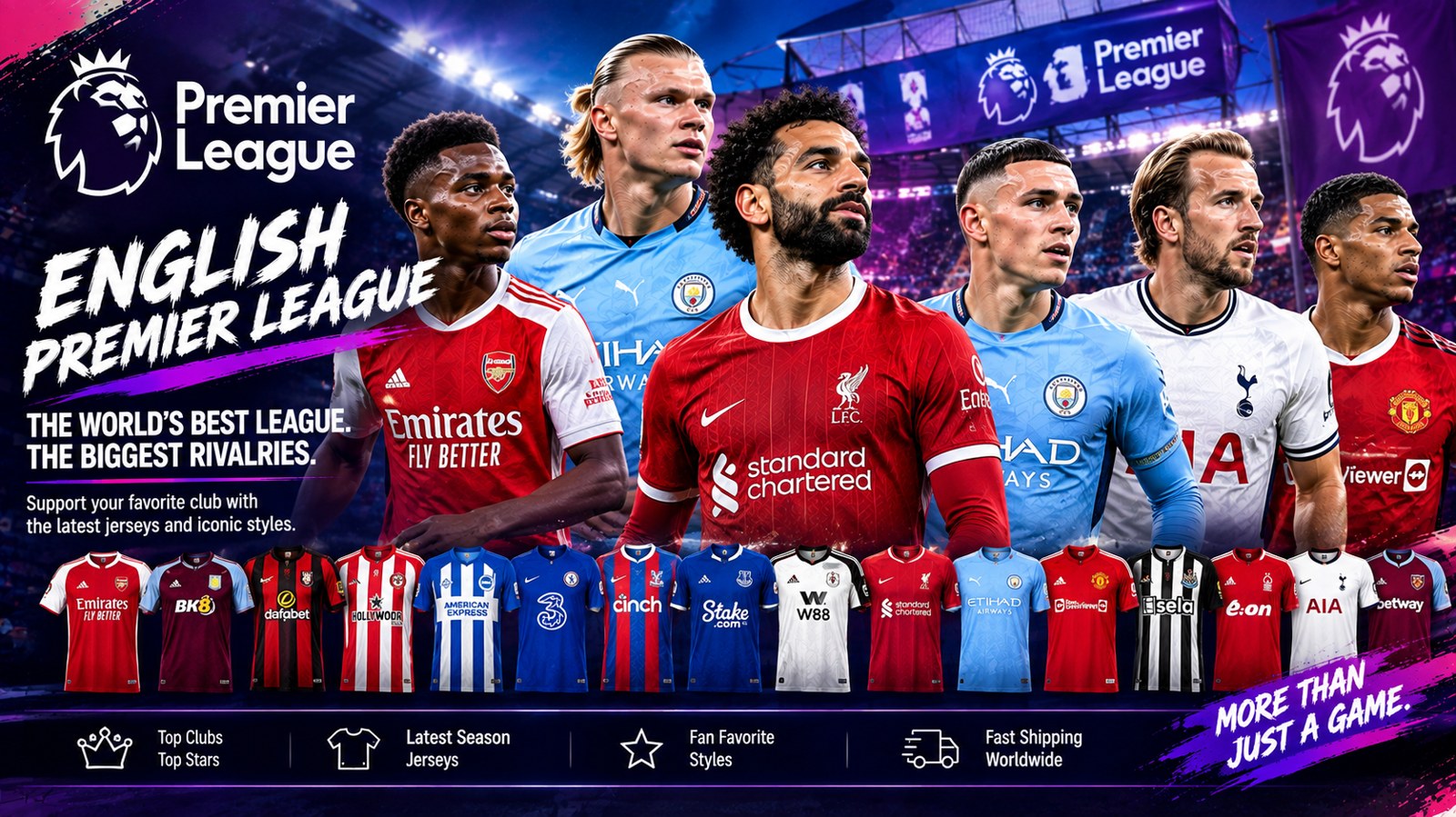 Premier League soccer jerseys for the 2026/27 season