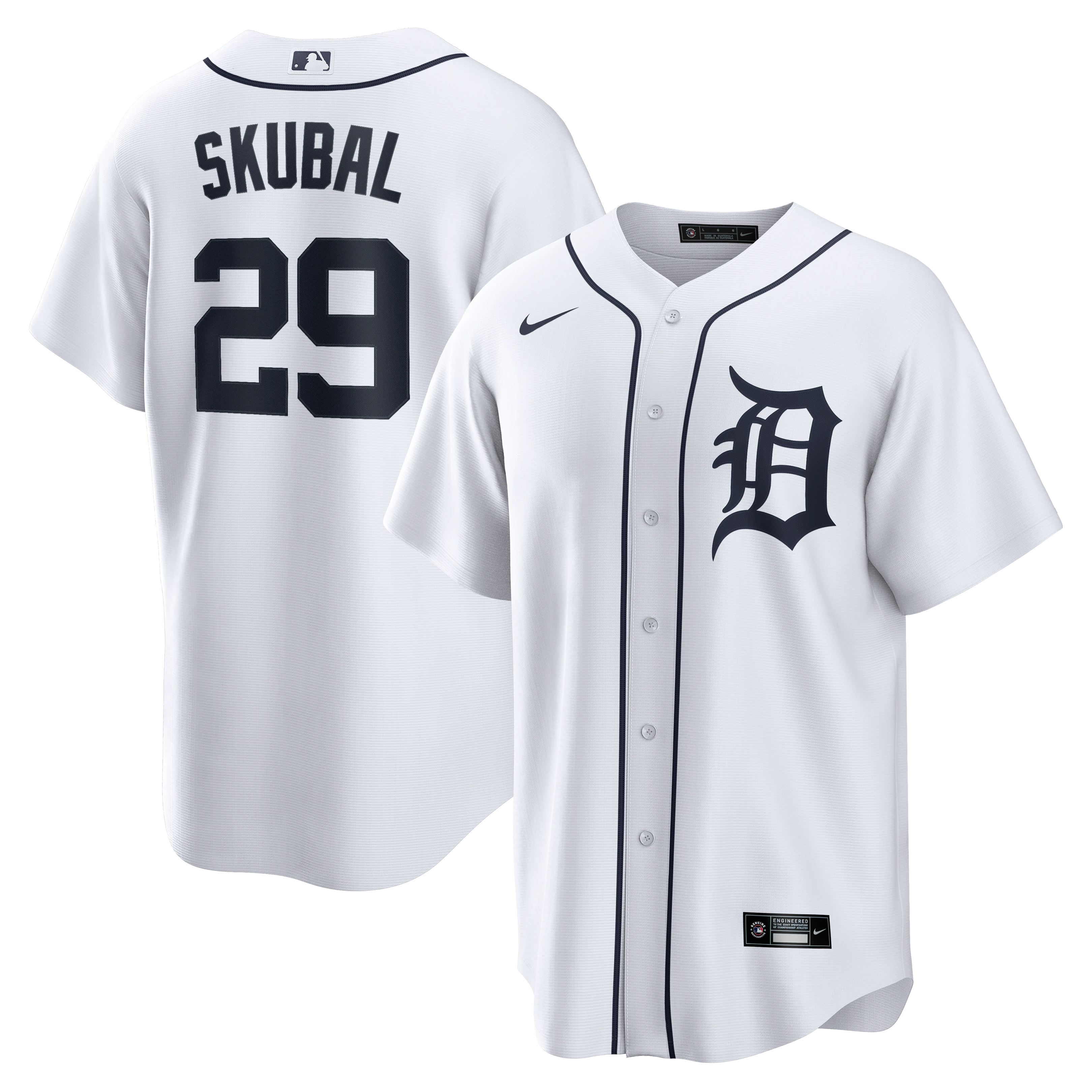 Tarik Skubal Detroit Tigers Home Replica Jersey - White