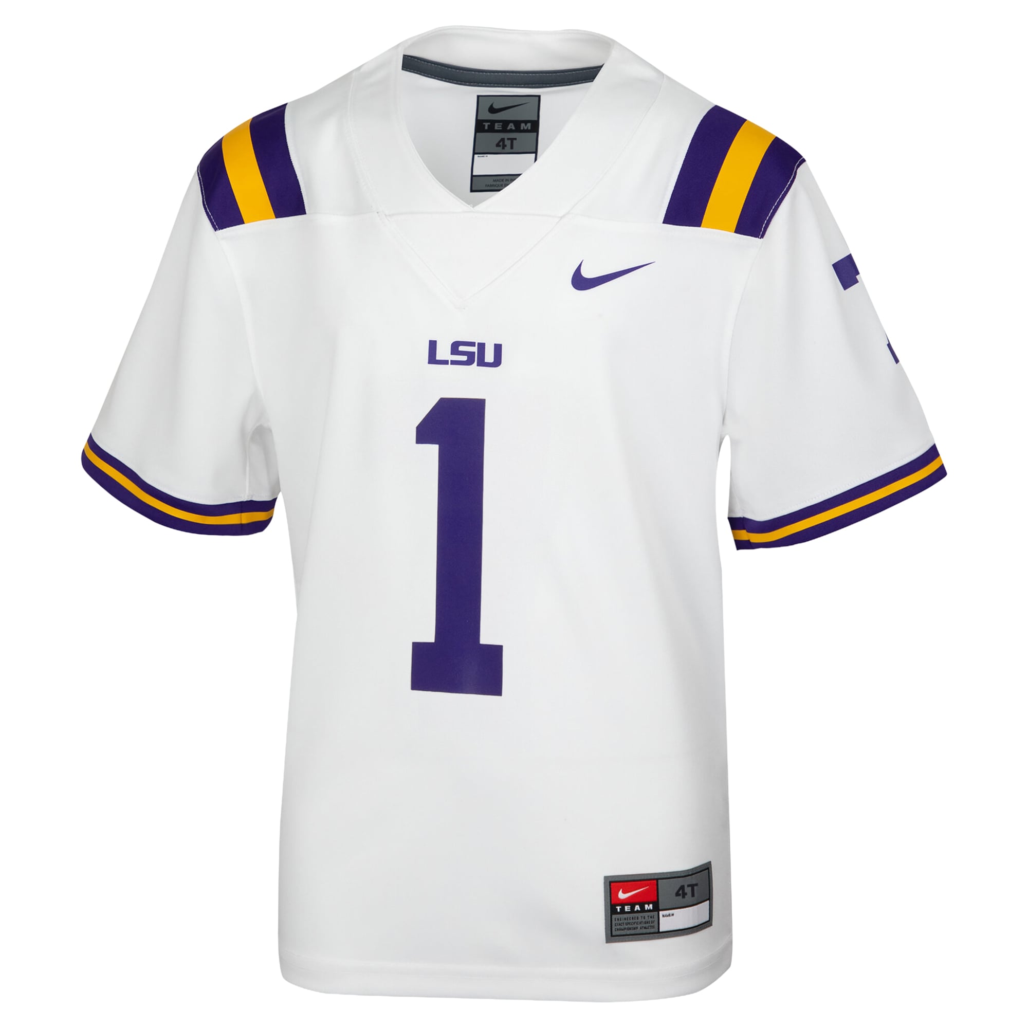 Toddler White LSU Tigers Replica Football Jersey