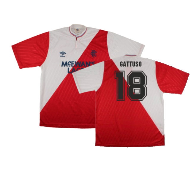 Rangers 1987-88 Away Shirt (L) (Excellent) (GATTUSO 18) — Buy Online