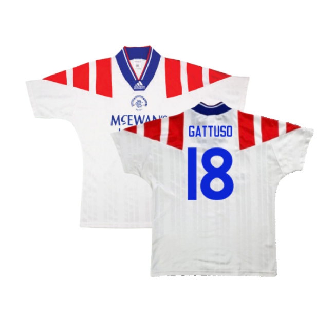 Rangers 1992-93 Away Shirt (Excellent) (GATTUSO 18) — Shop Now