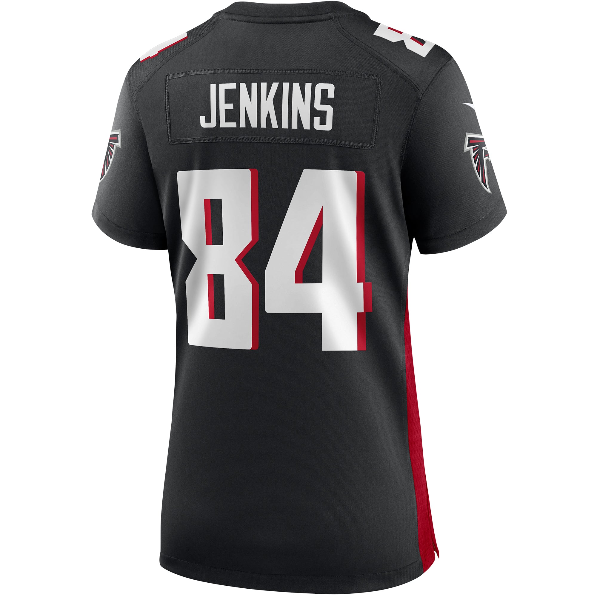 Women's Atlanta Falcons Alfred Jenkins Black Game Retired Player Jersey