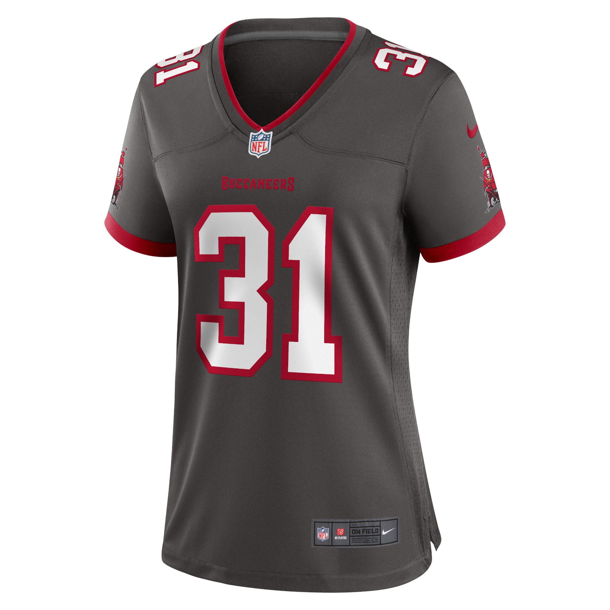 Women's Tampa Bay Buccaneers Antoine Winfield Jr. Pewter Game Jersey