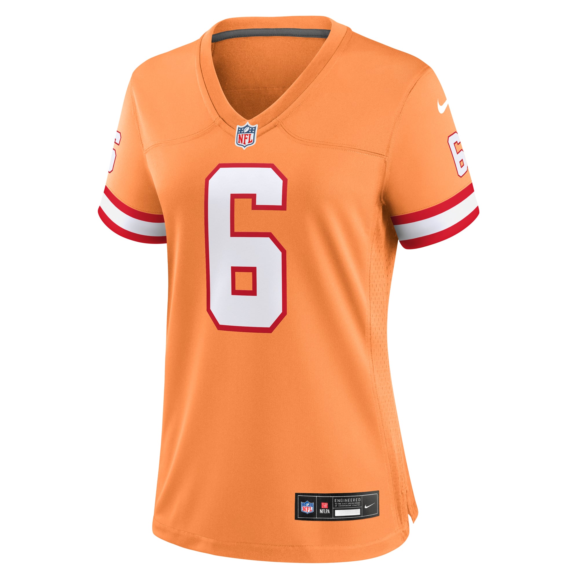 Women's Tampa Bay Buccaneers Baker Mayfield Orange Throwback Game Jersey