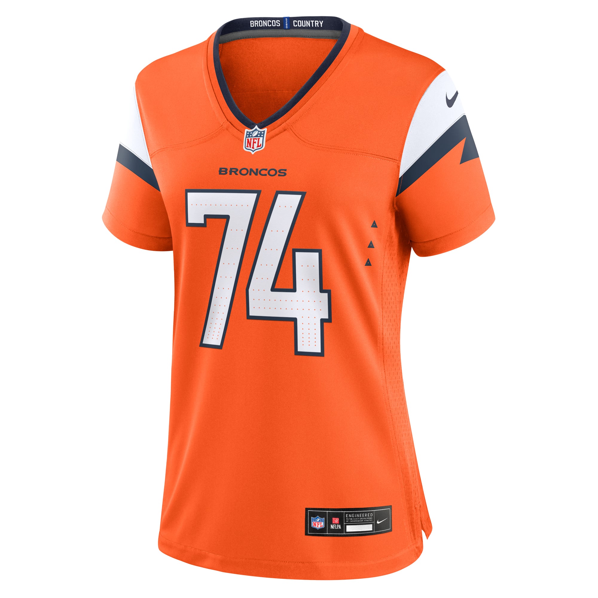 Women's Denver Broncos Ben Powers Orange Team Game Jersey