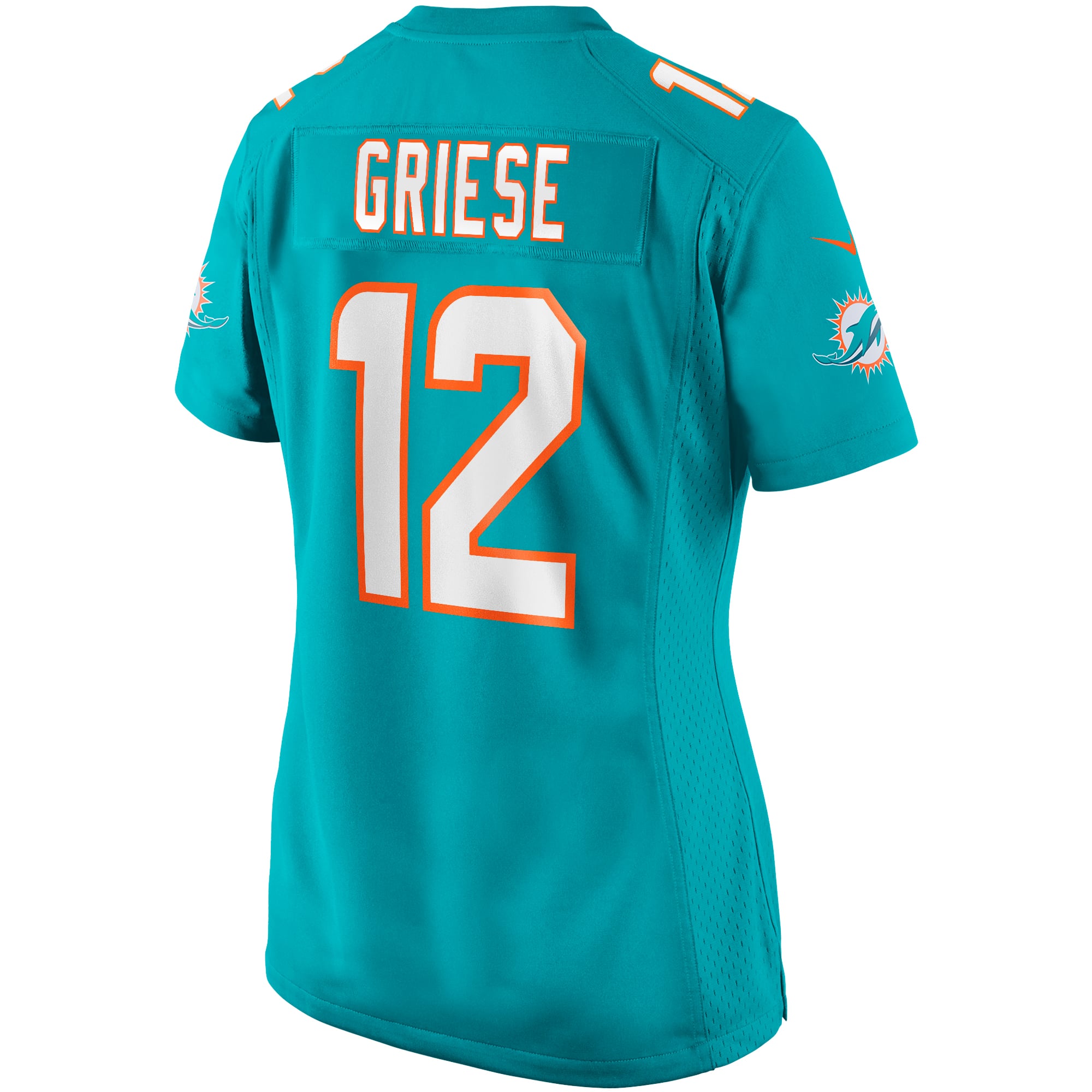 Women's Miami Dolphins Bob Griese Aqua Game Retired Player Jersey