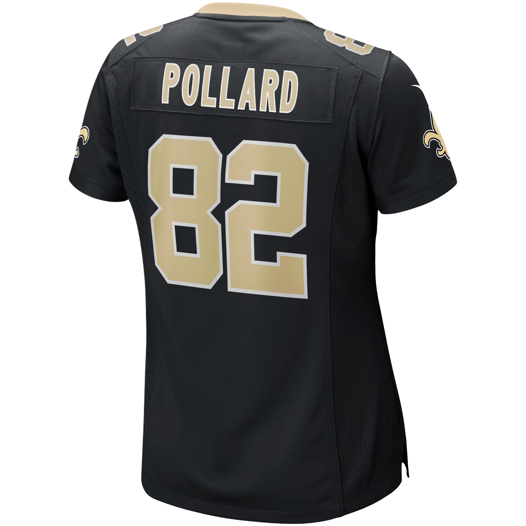 Women's New Orleans Saints Bob Pollard Black Game Retired Player Jersey