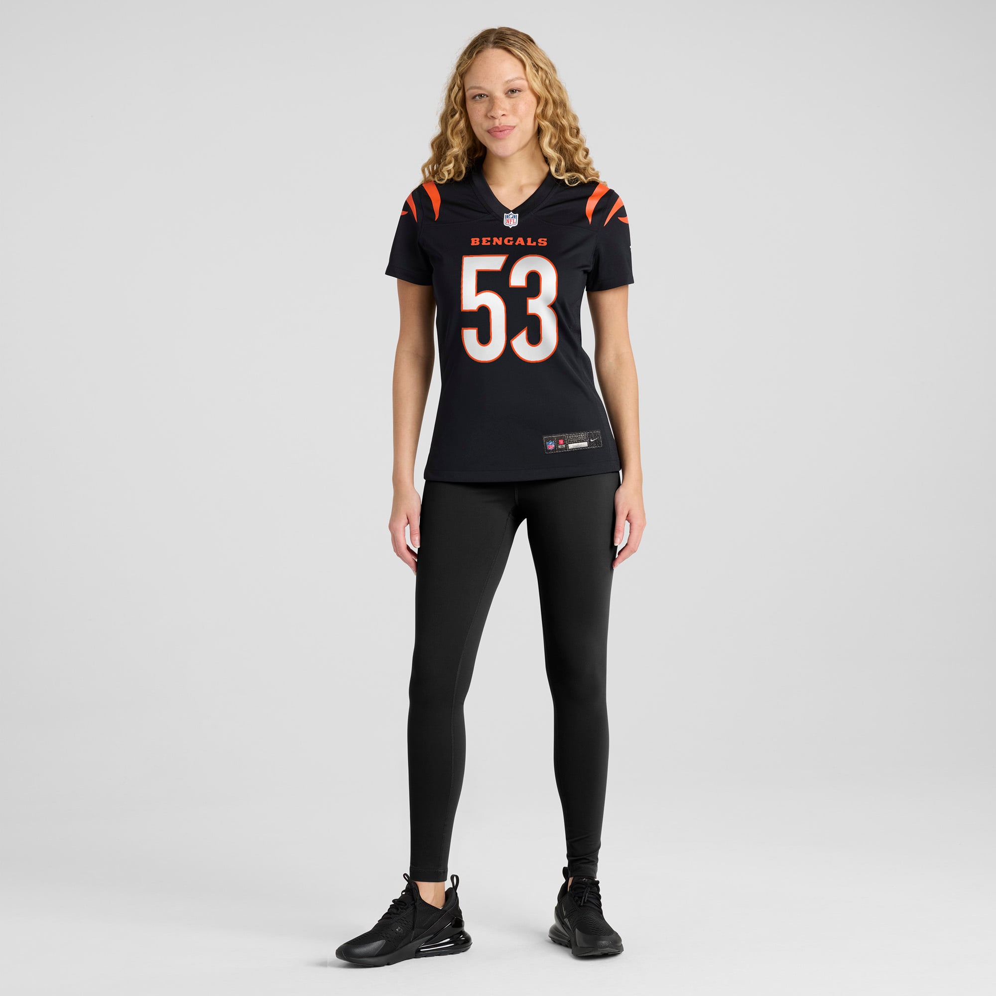 Women's Cincinnati Bengals Boye Mafe Black Team Game Jersey