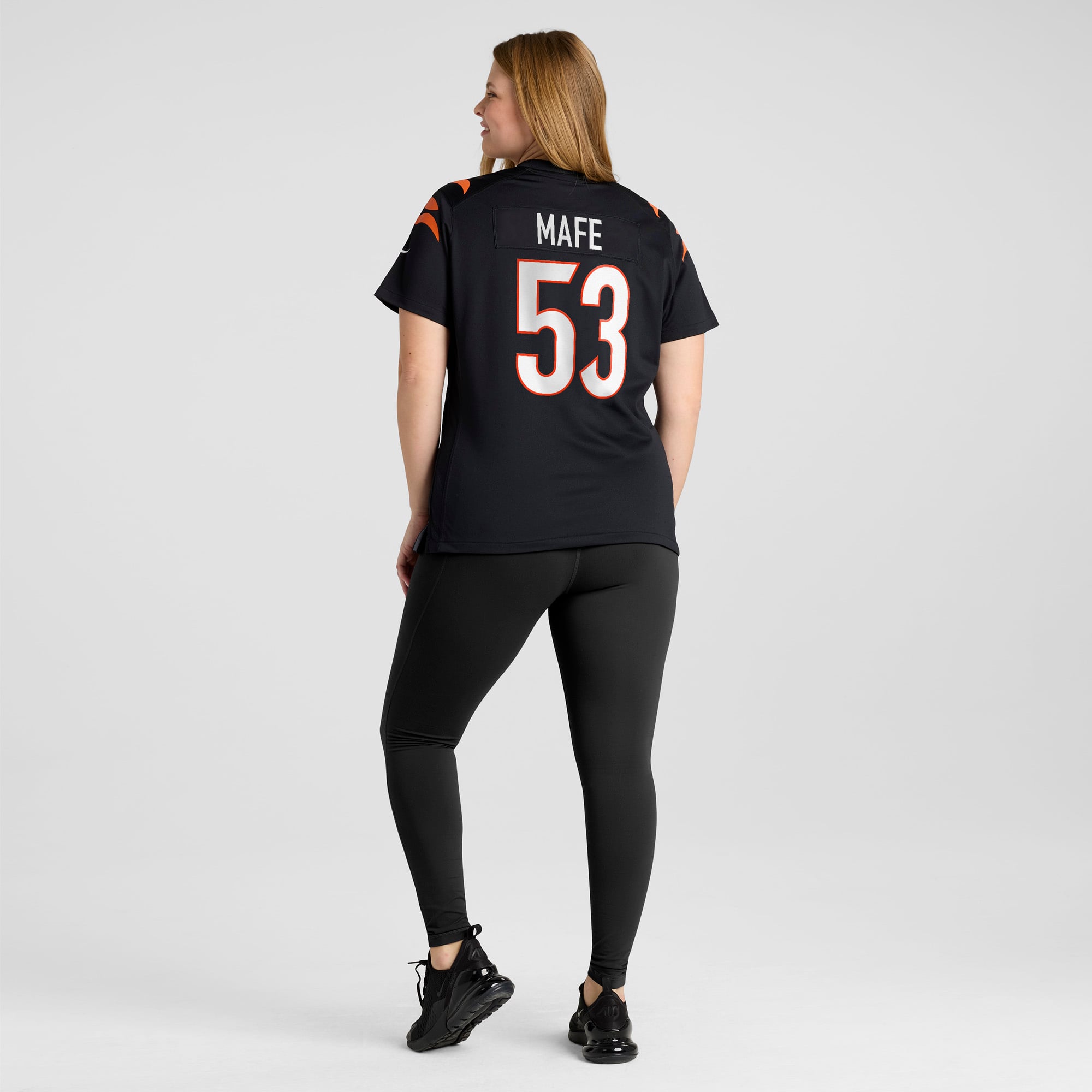 Women's Cincinnati Bengals Boye Mafe Black Team Game Jersey