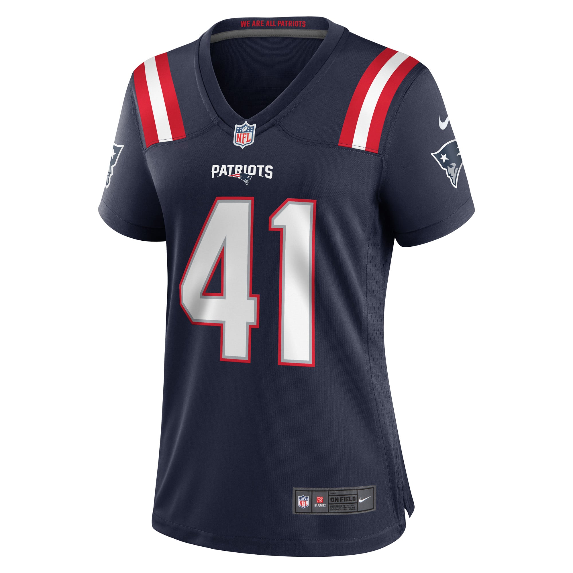 Women's New England Patriots Brenden Schooler Navy Game Jersey