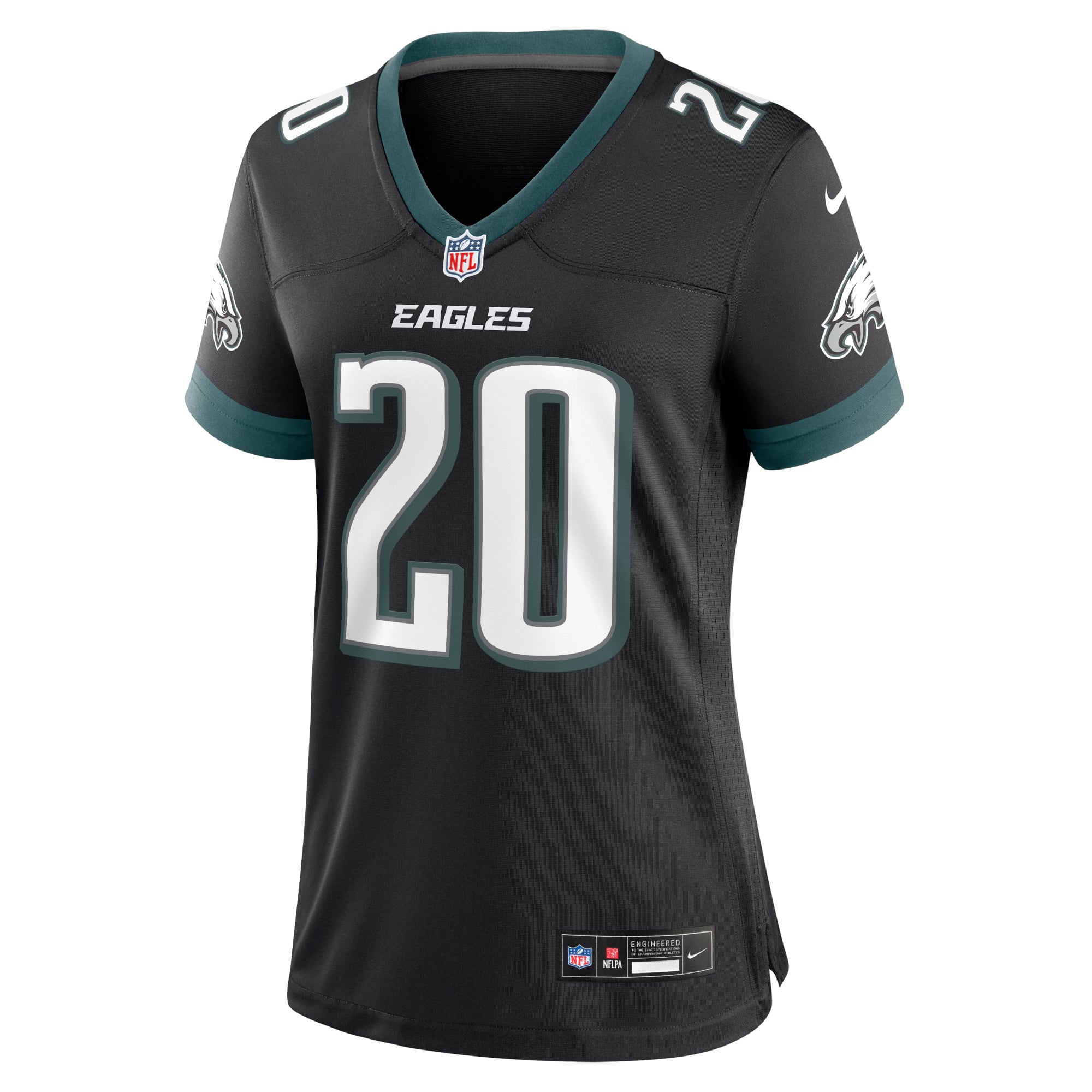 Women's Philadelphia Eagles Brian Dawkins Black Alternate Game Jersey
