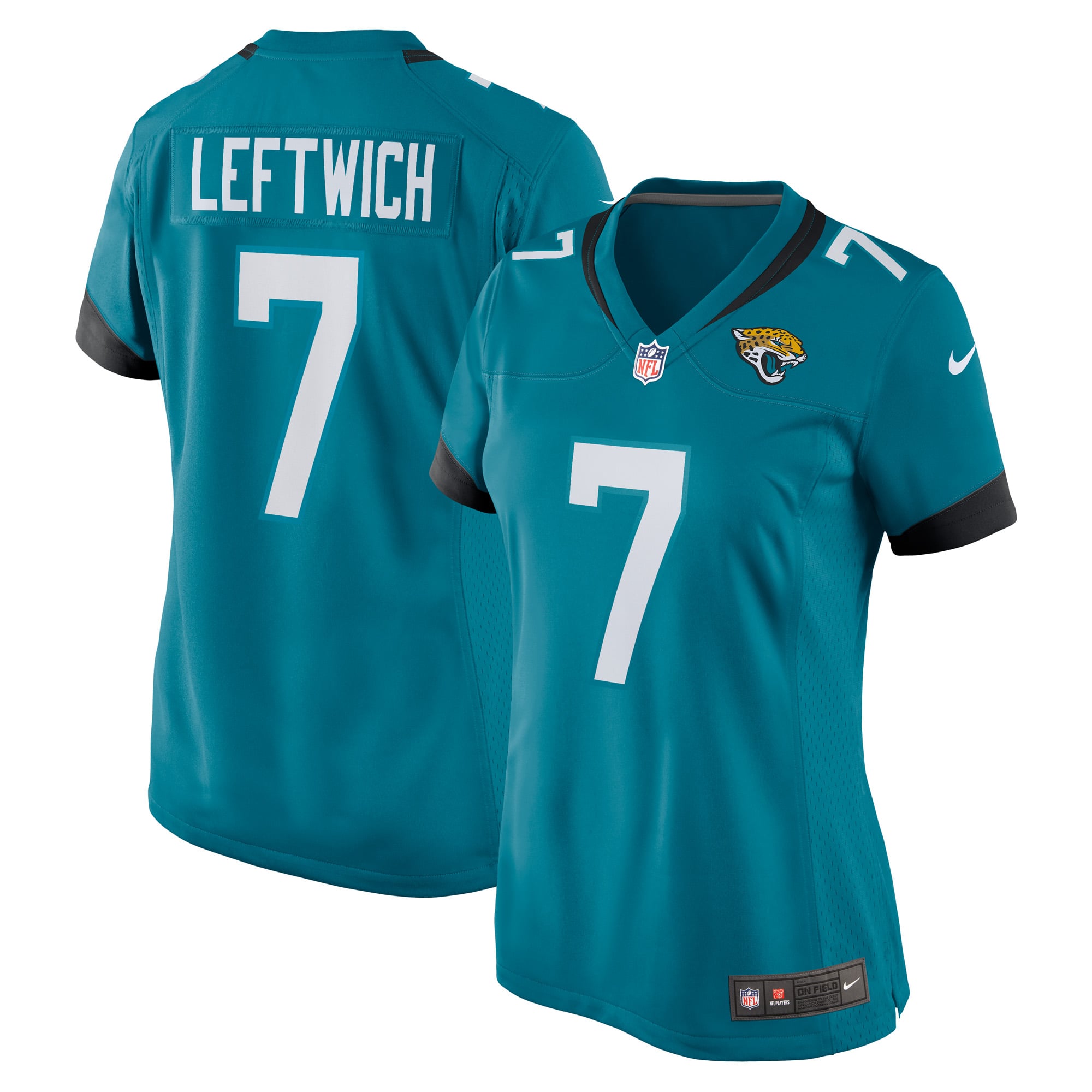 Women's Jacksonville Jaguars Byron Leftwich Teal Retired Player Game Jersey