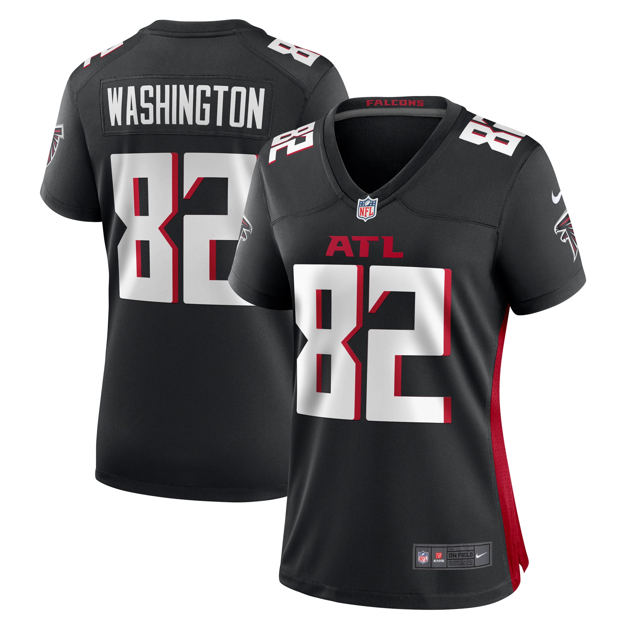 Women's Atlanta Falcons Casey Washington Black Game Jersey