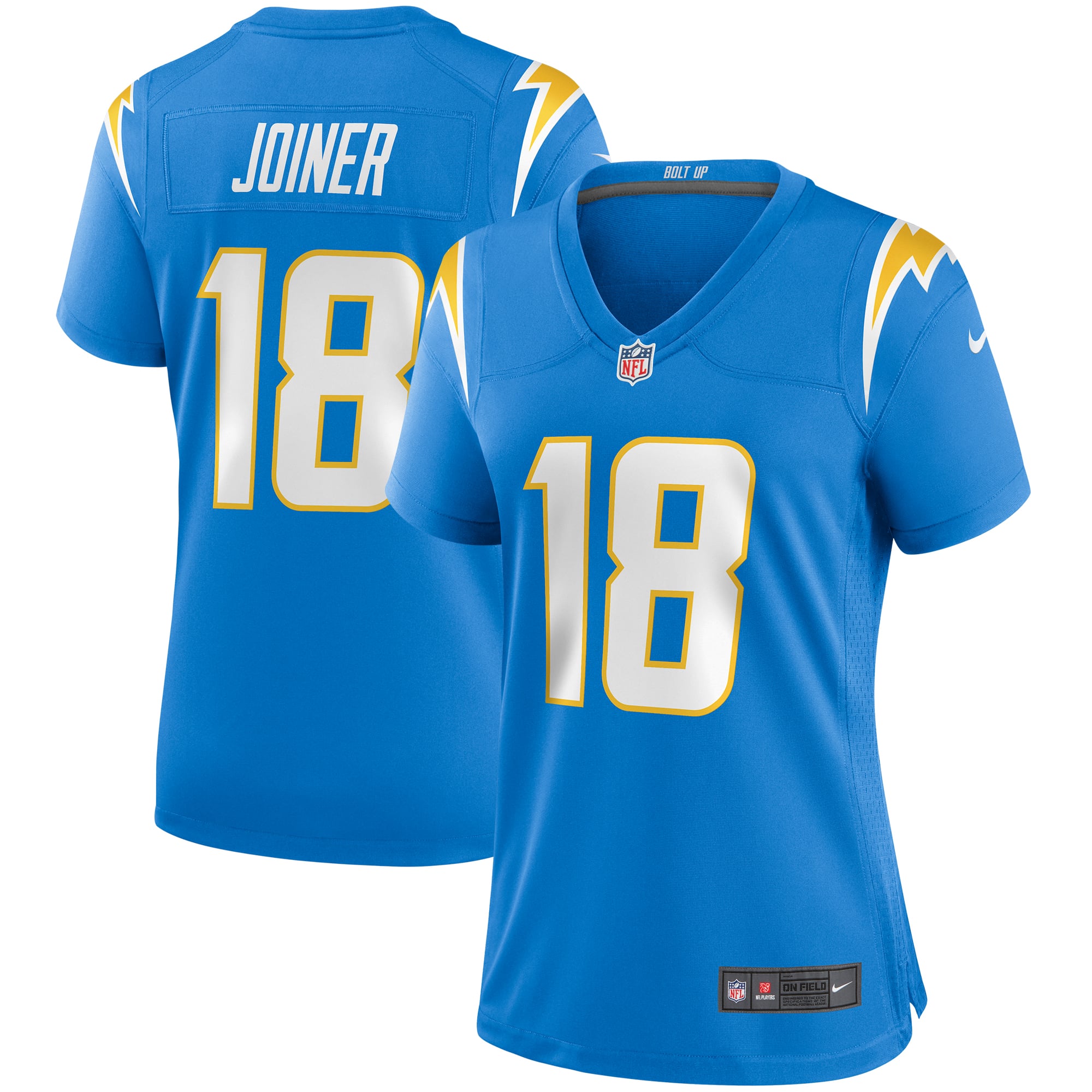 Women's Los Angeles Chargers Charlie Joiner Powder Blue Game Retired Player Jersey