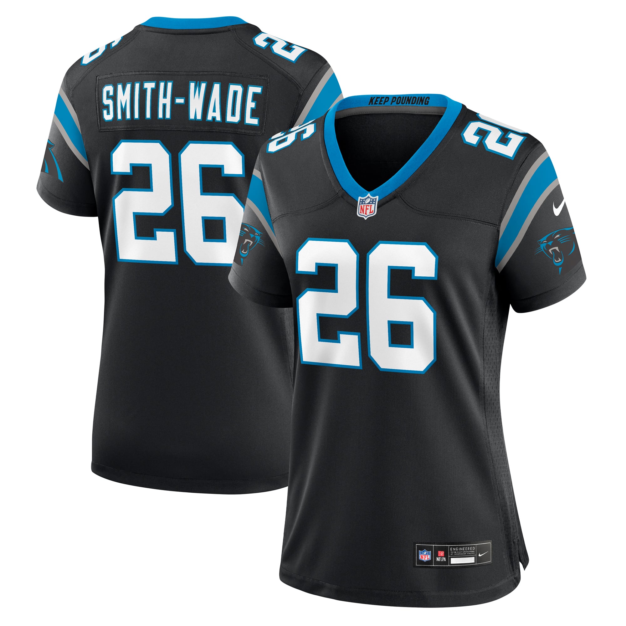 Women's Carolina Panthers Chau Smith-Wade Black Game Jersey