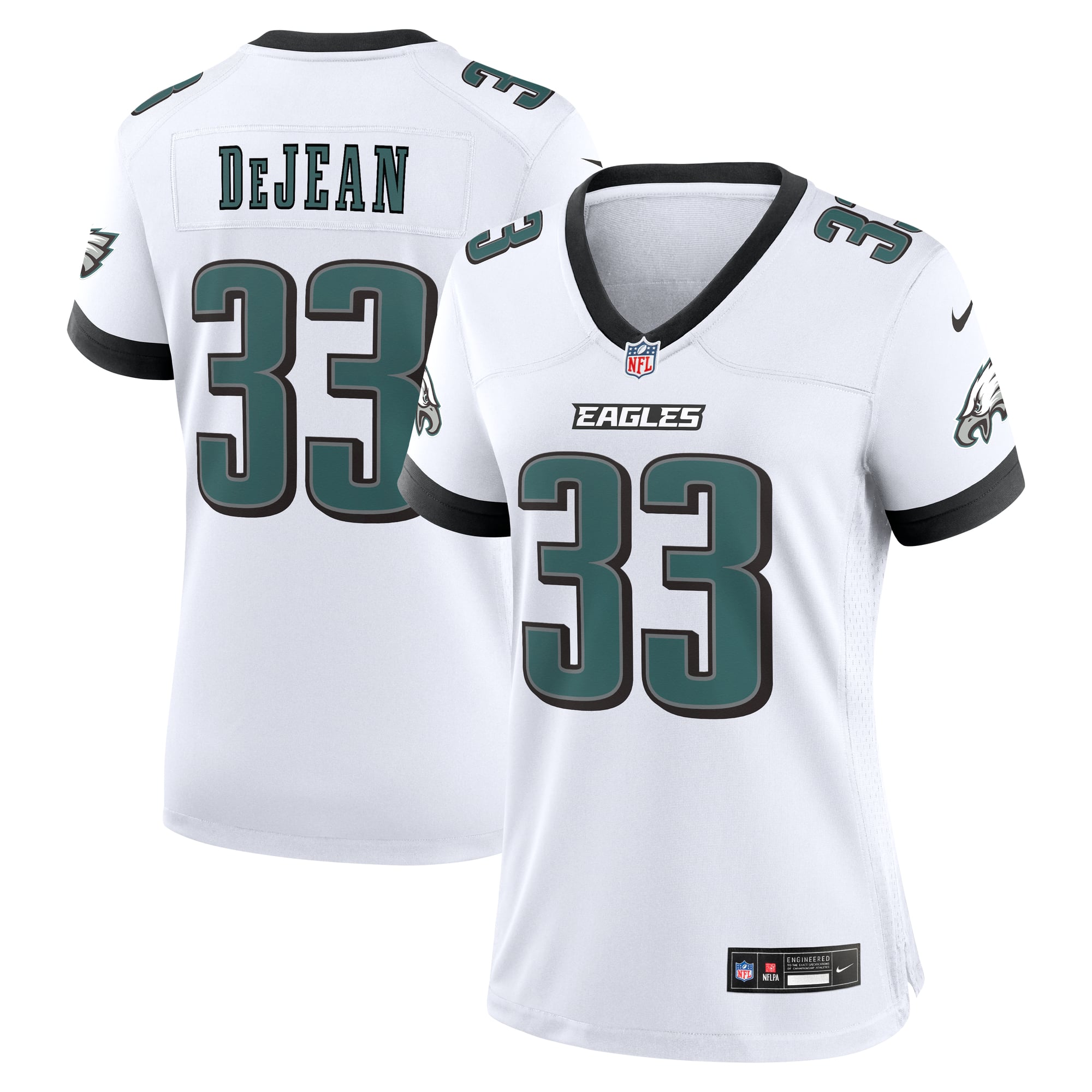 Women's Philadelphia Eagles Cooper DeJean White Game Jersey