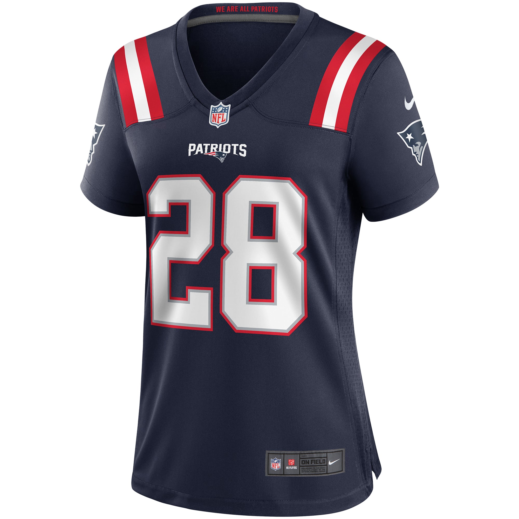 Women's New England Patriots Curtis Martin Navy Game Retired Player Jersey