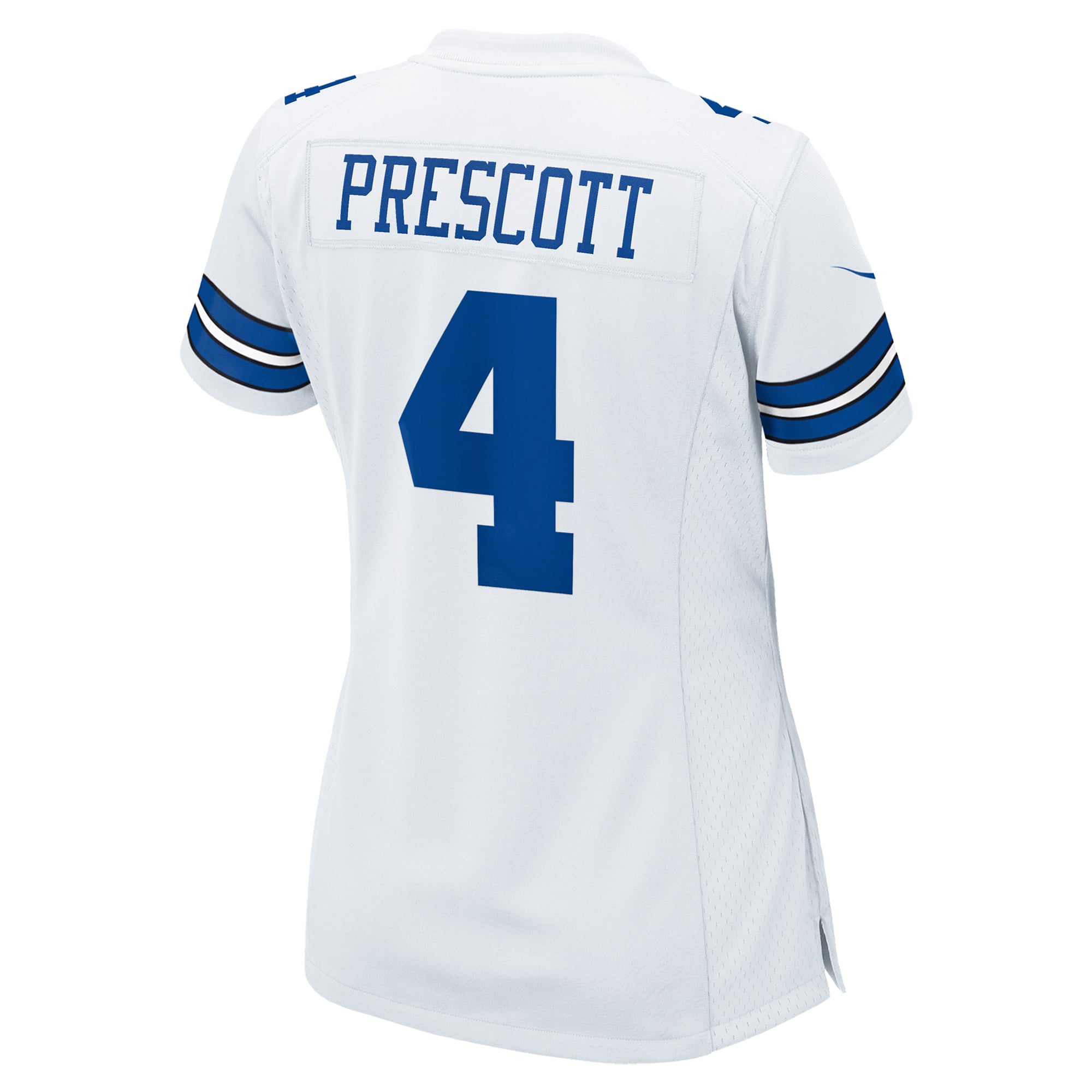 Women's Dallas Cowboys Dak Prescott White Team Game Jersey