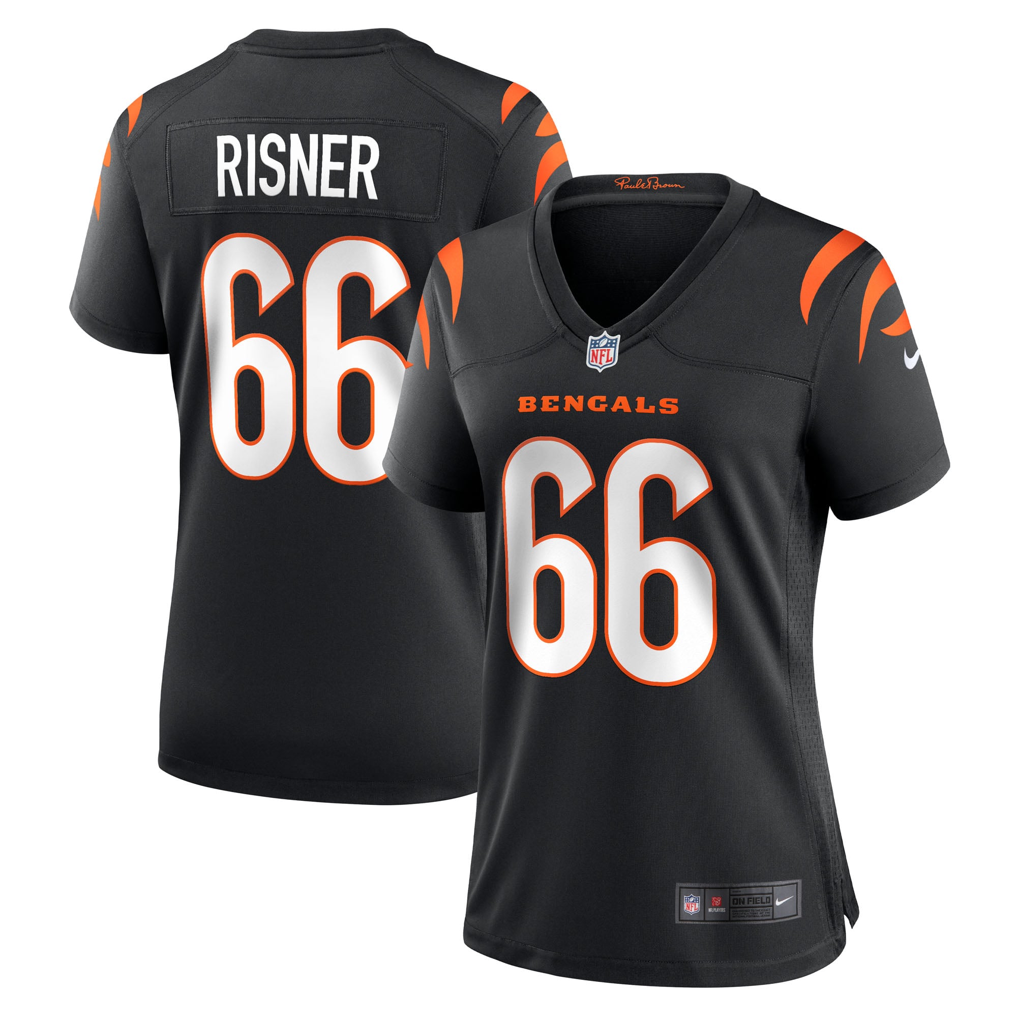 Women's Cincinnati Bengals Dalton Risner Black Team Game Jersey