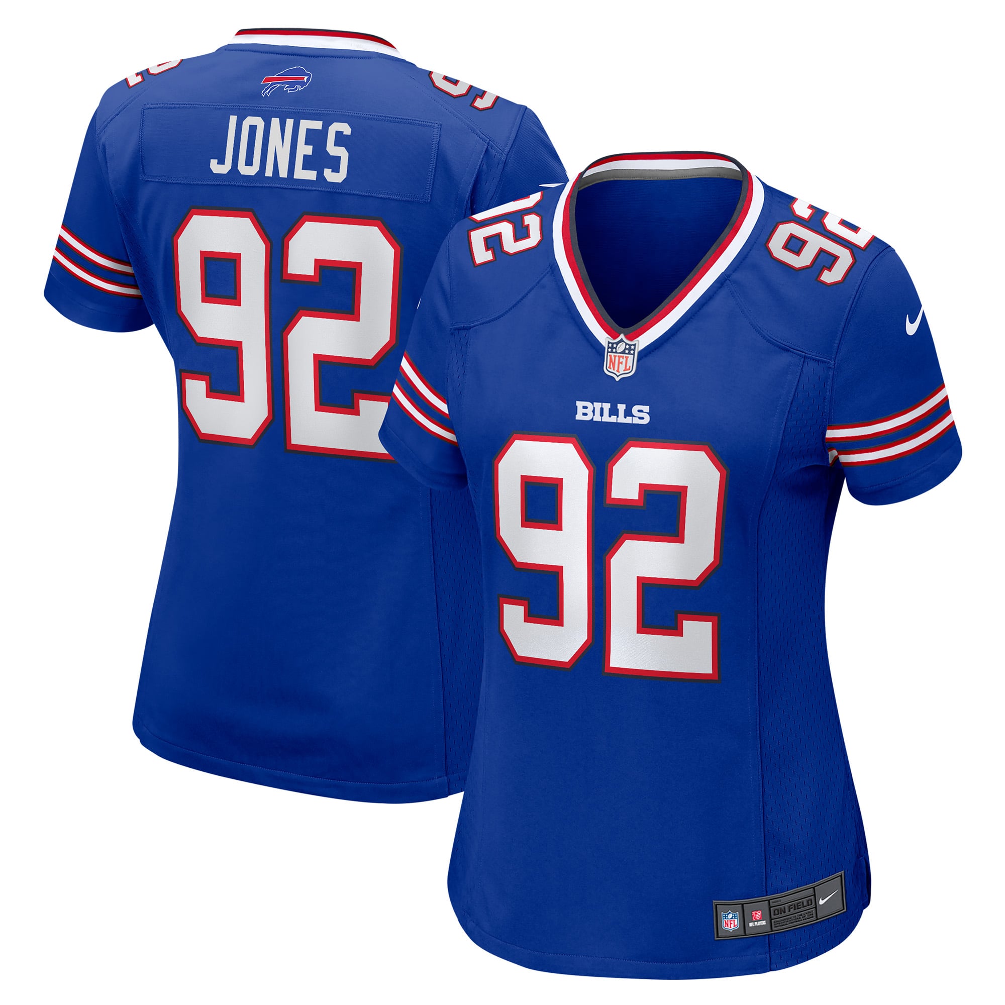 Women's Buffalo Bills DaQuan Jones Royal Game Player Jersey