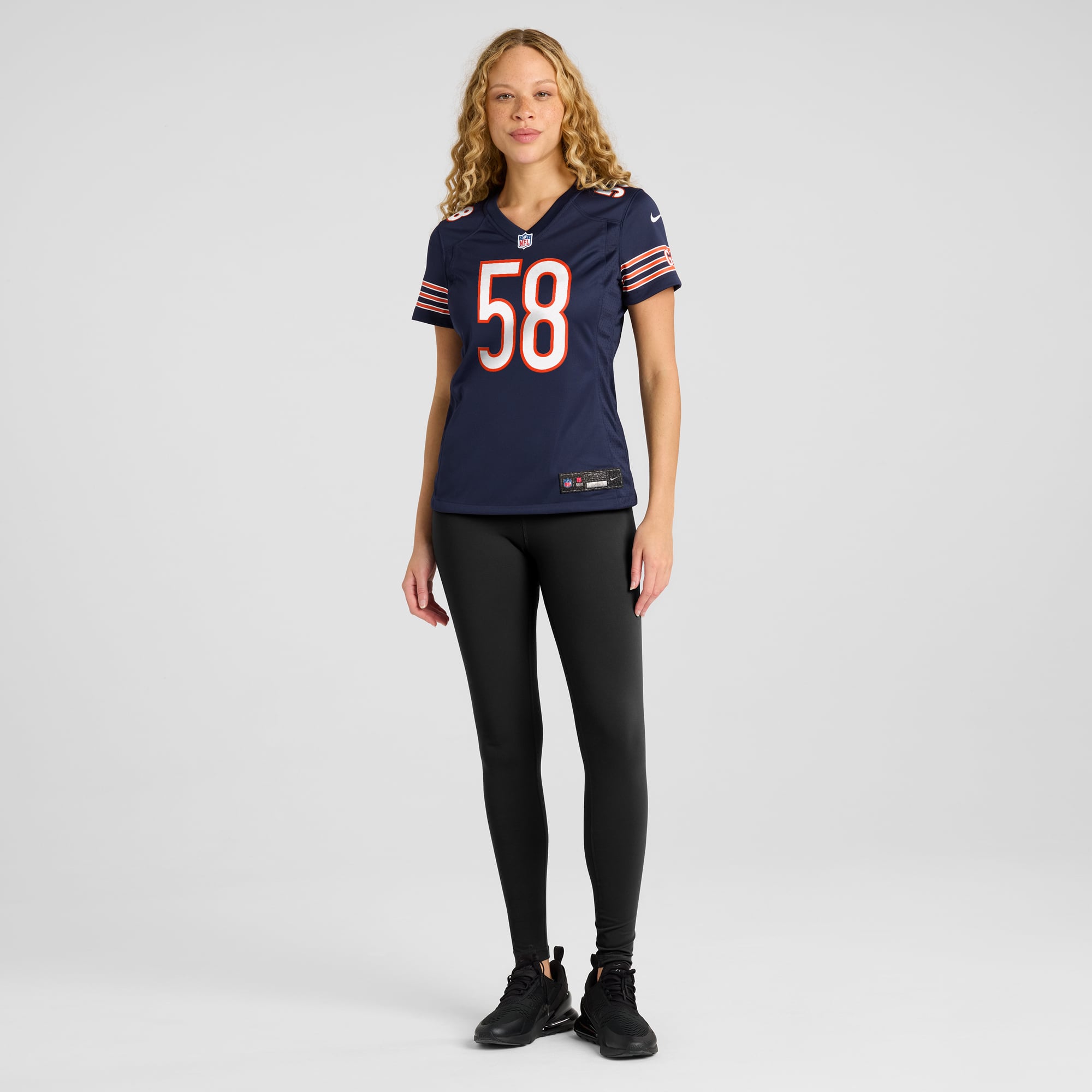 Women's Chicago Bears Darnell Wright Navy Game Jersey