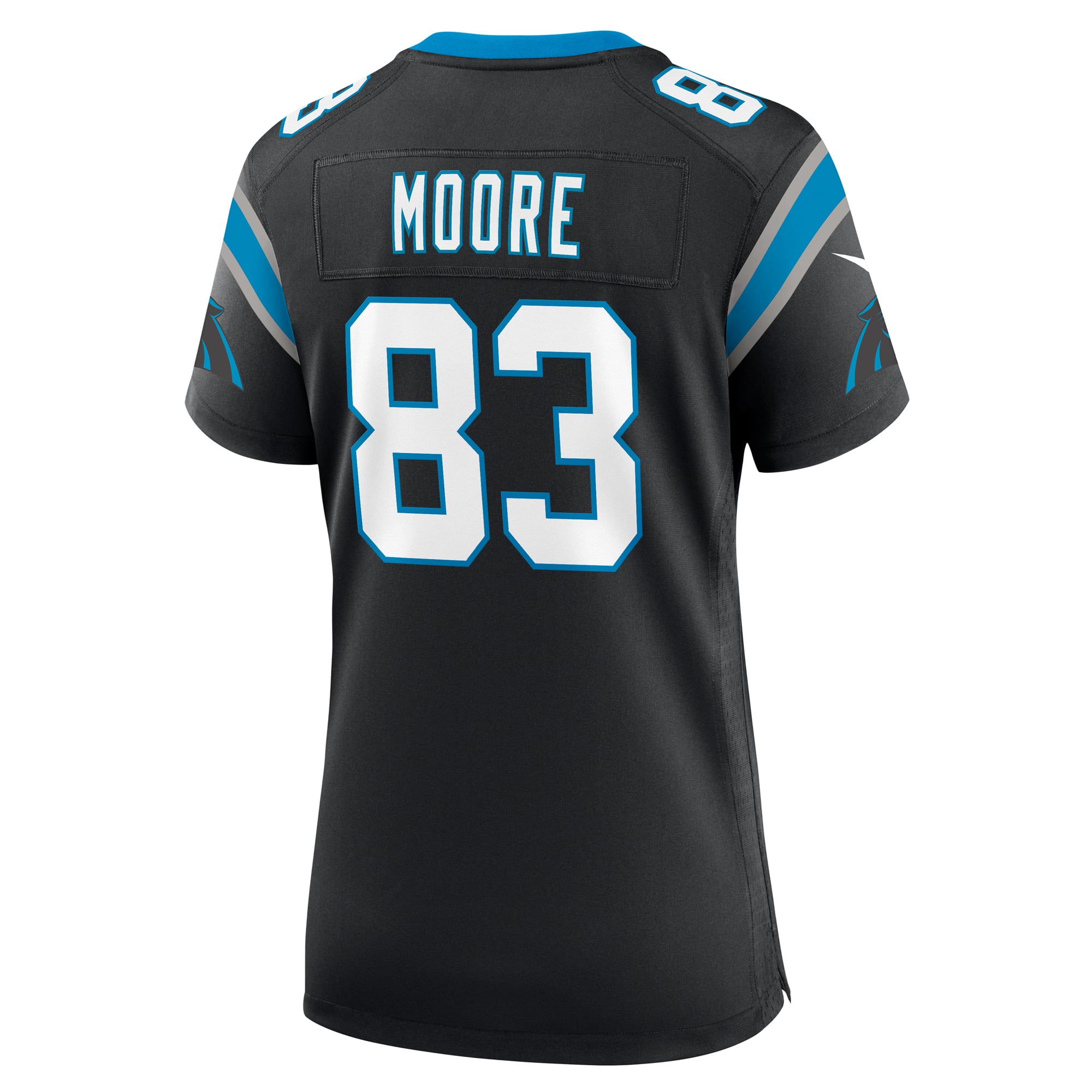 Women's Carolina Panthers David Moore Black Game Jersey