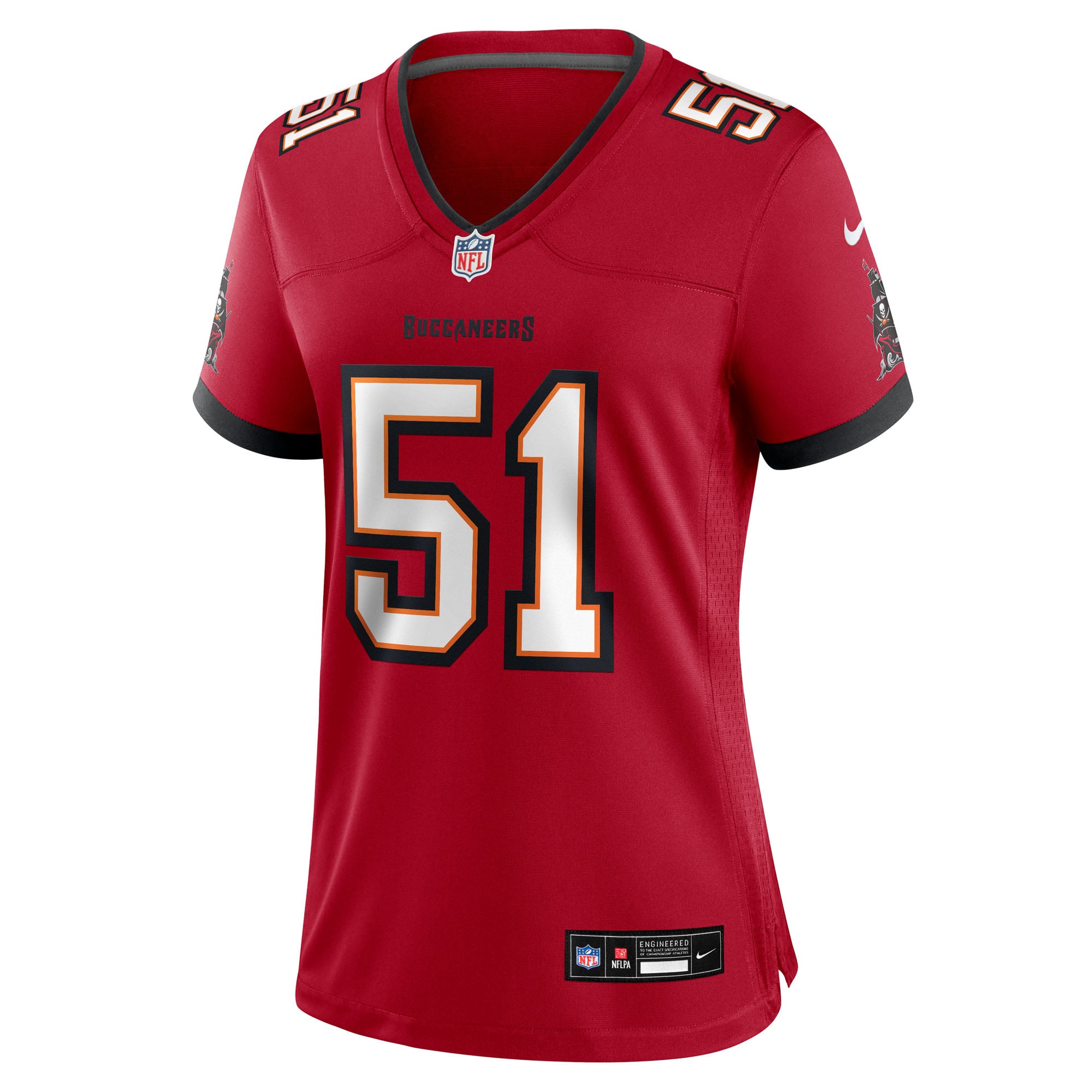 Women's Tampa Bay Buccaneers David Walker Red Team Game Jersey