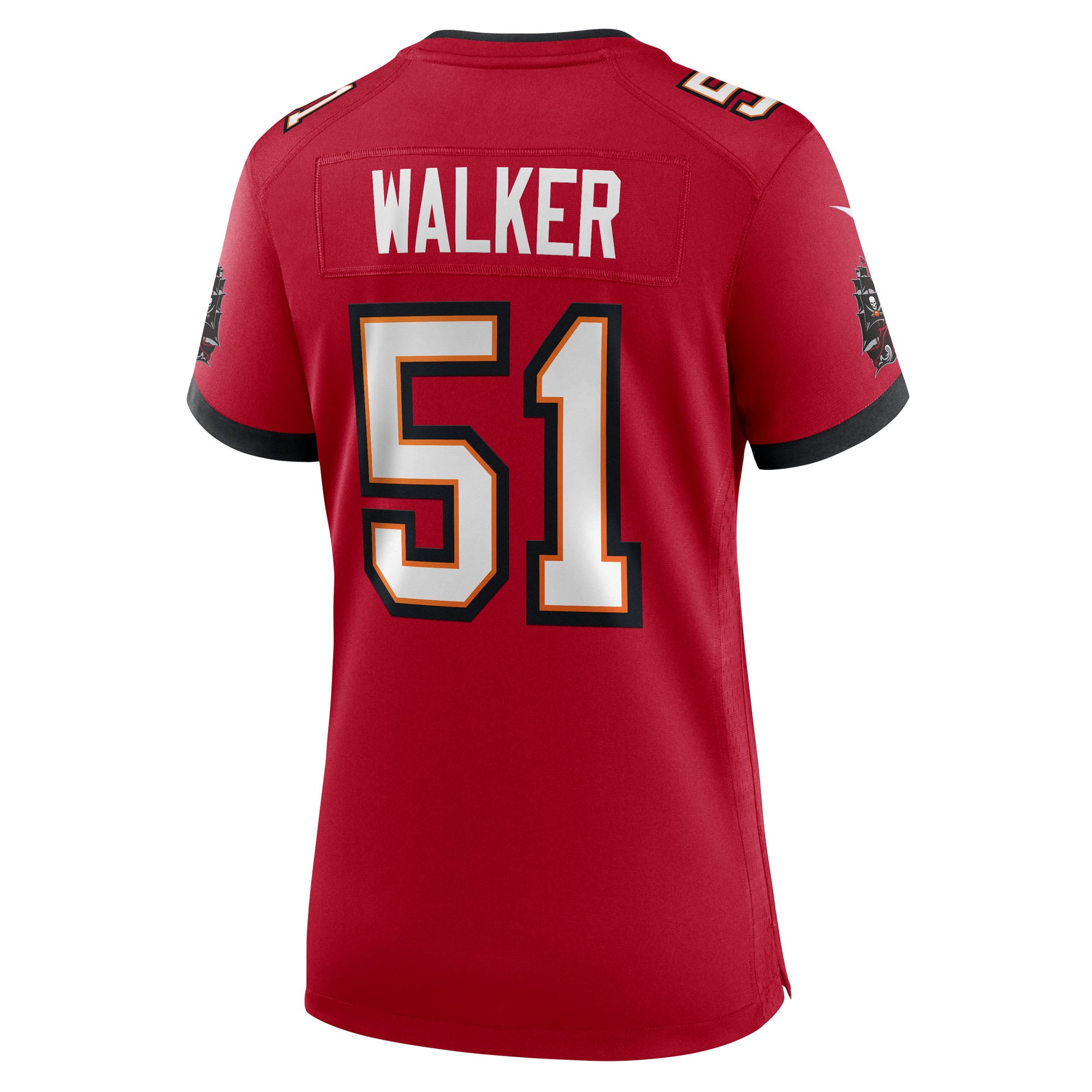 Women's Tampa Bay Buccaneers David Walker Red Team Game Jersey