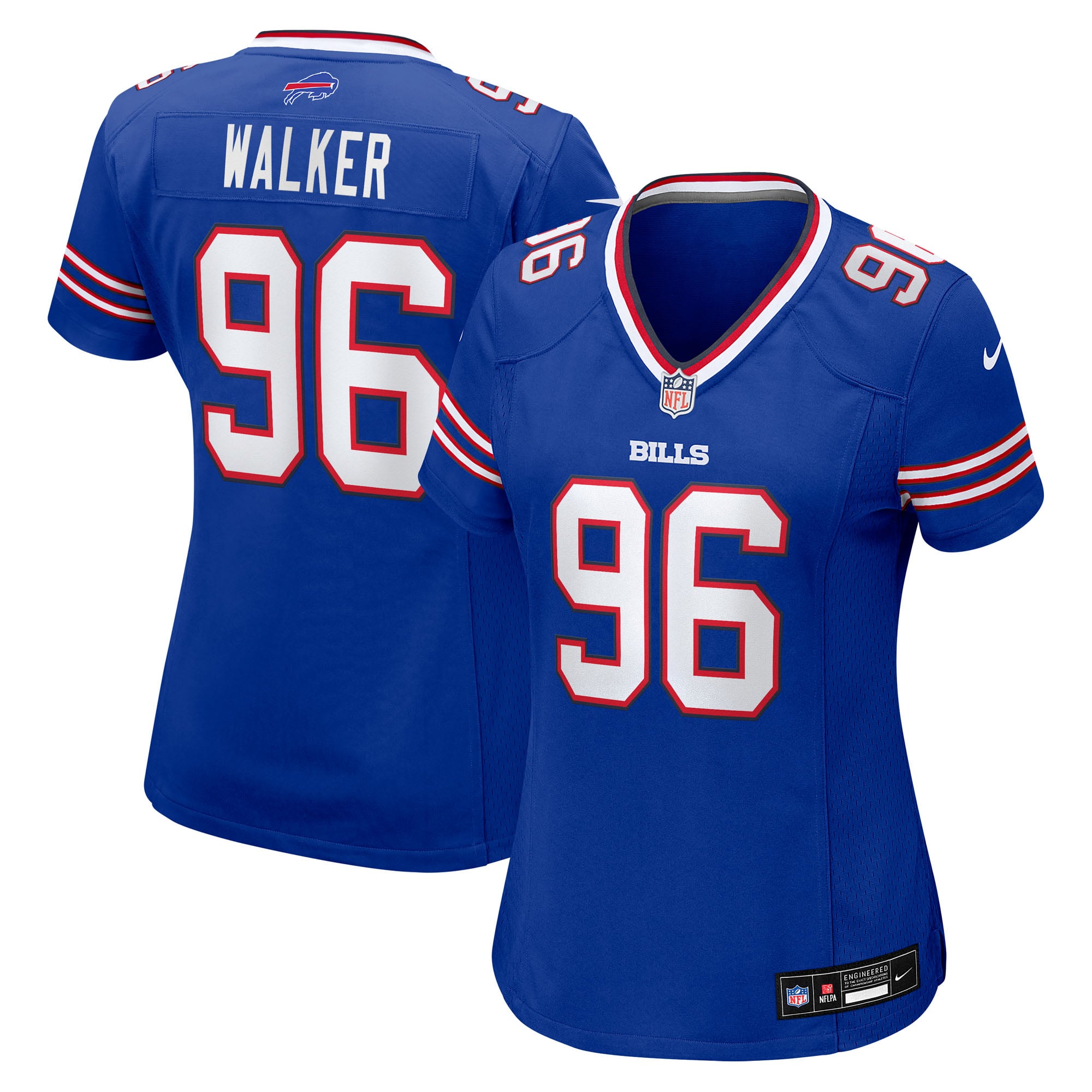 Women's Buffalo Bills Deone Walker Royal Team Game Jersey