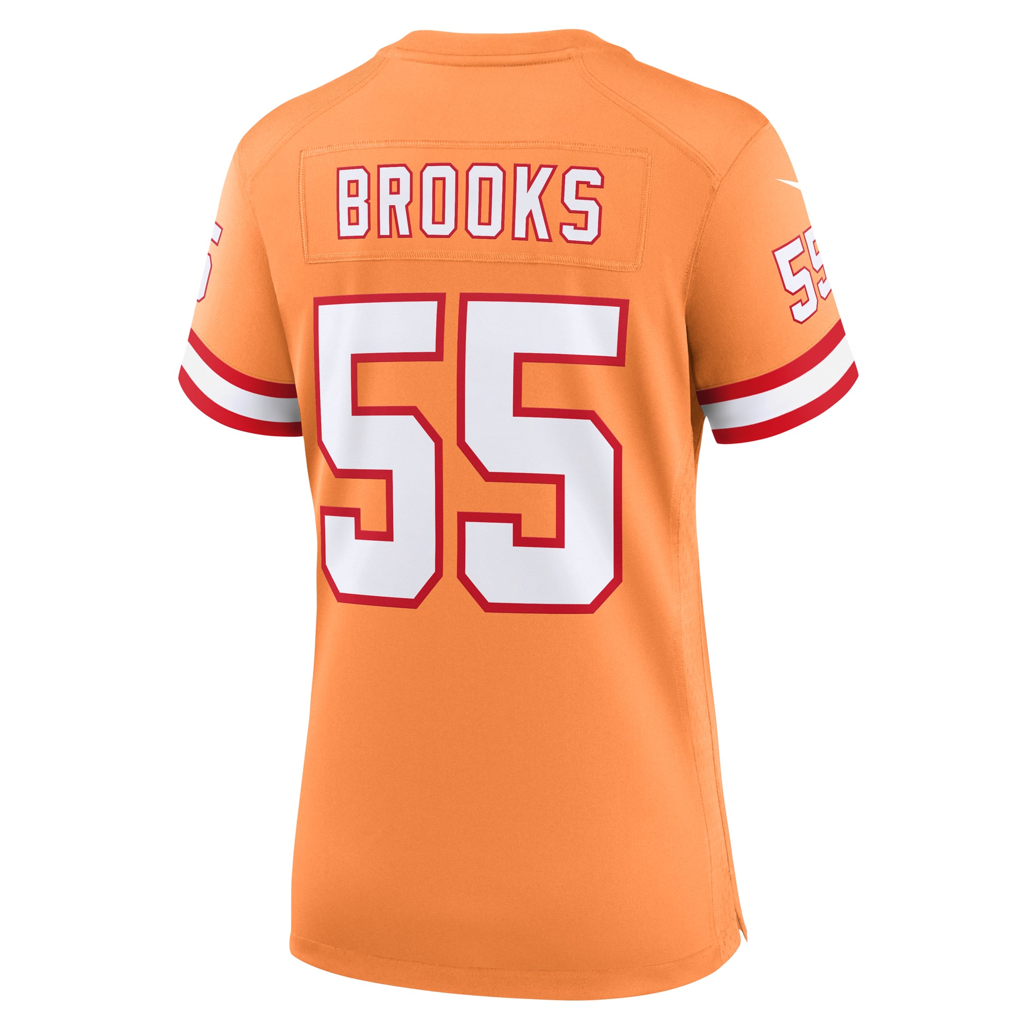 Women's Tampa Bay Buccaneers Derrick Brooks Orange Throwback Game Jersey