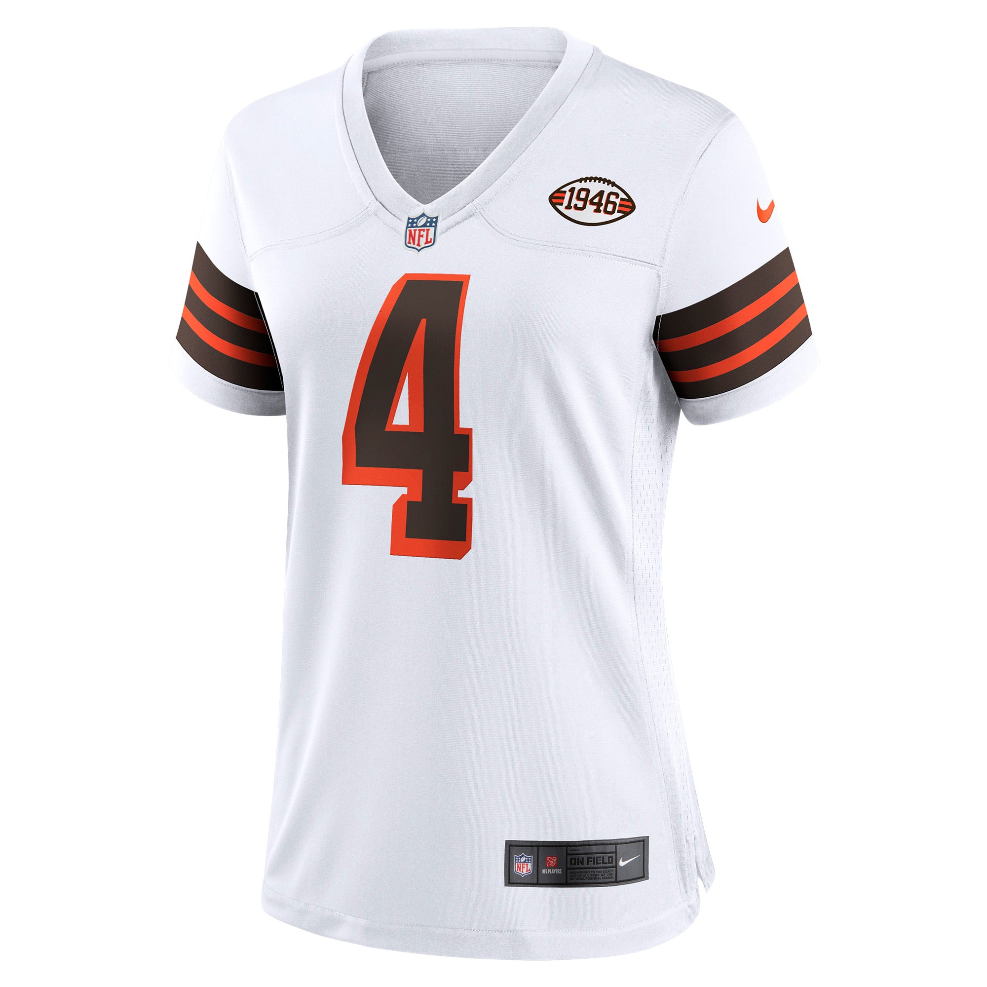 Women's Cleveland Browns Deshaun Watson White Player Jersey