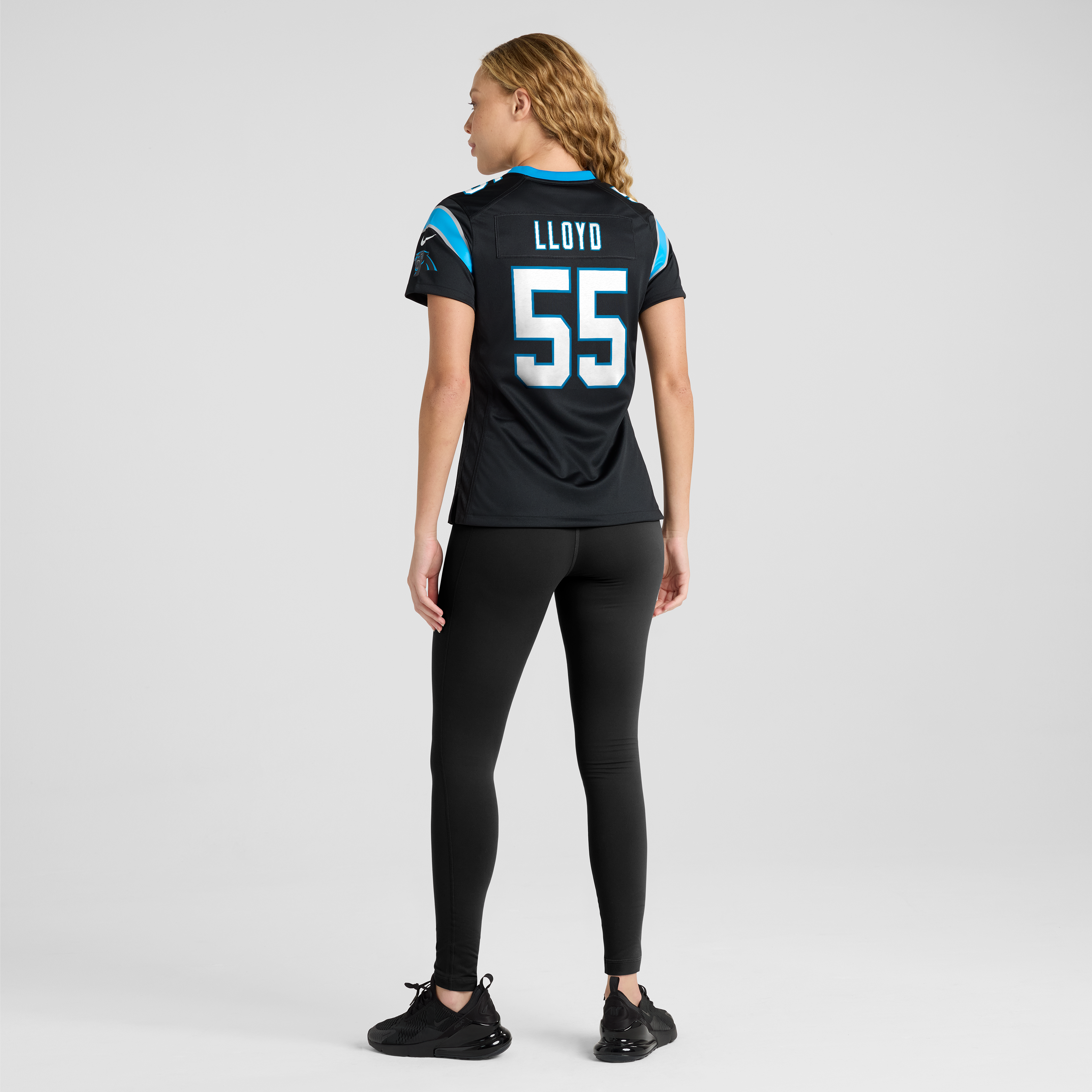 Women's Carolina Panthers Devin Lloyd Black Team Game Jersey