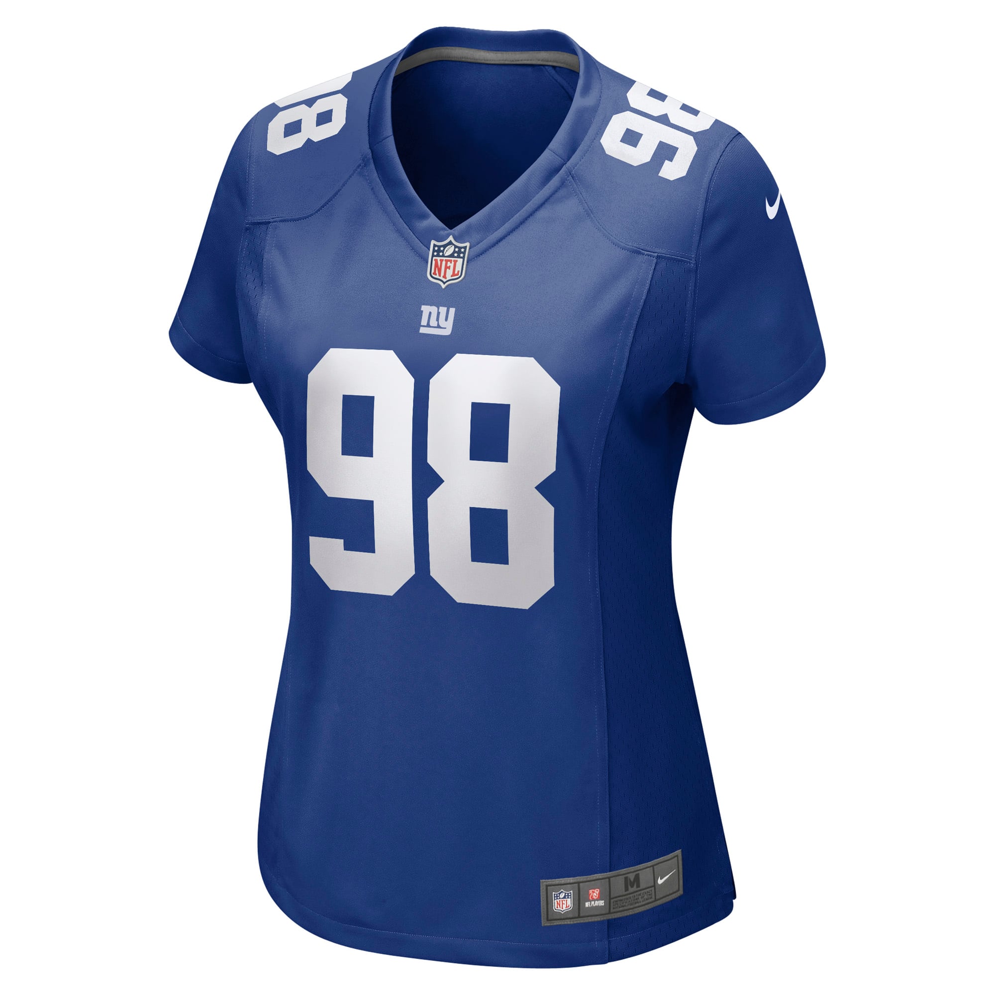 Women's New York Giants D.J. Reader Royal Team Game Jersey
