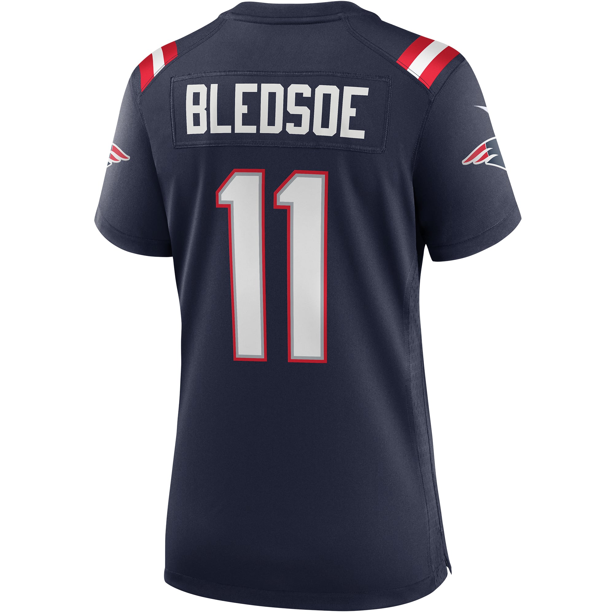 Women's New England Patriots Drew Bledsoe Navy Game Retired Player Jersey