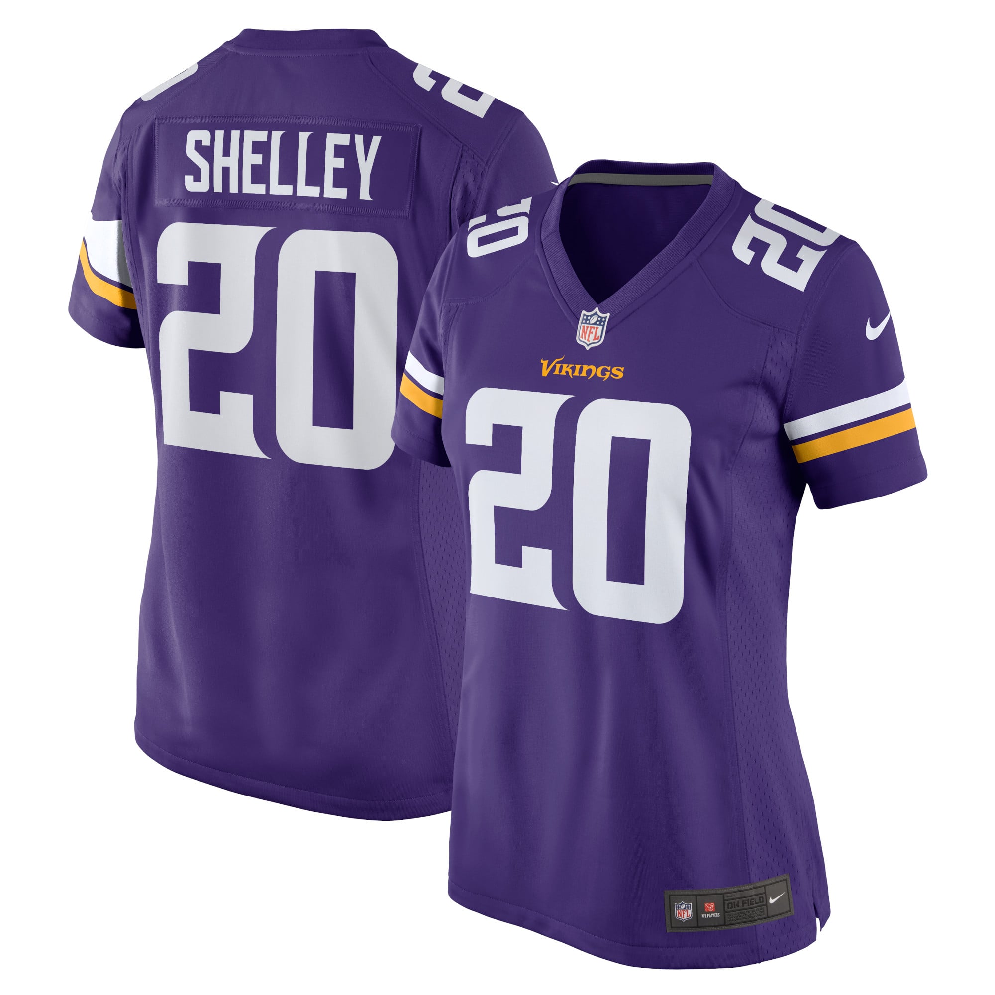 Women's Minnesota Vikings Duke Shelley Purple Home Game Player Jersey