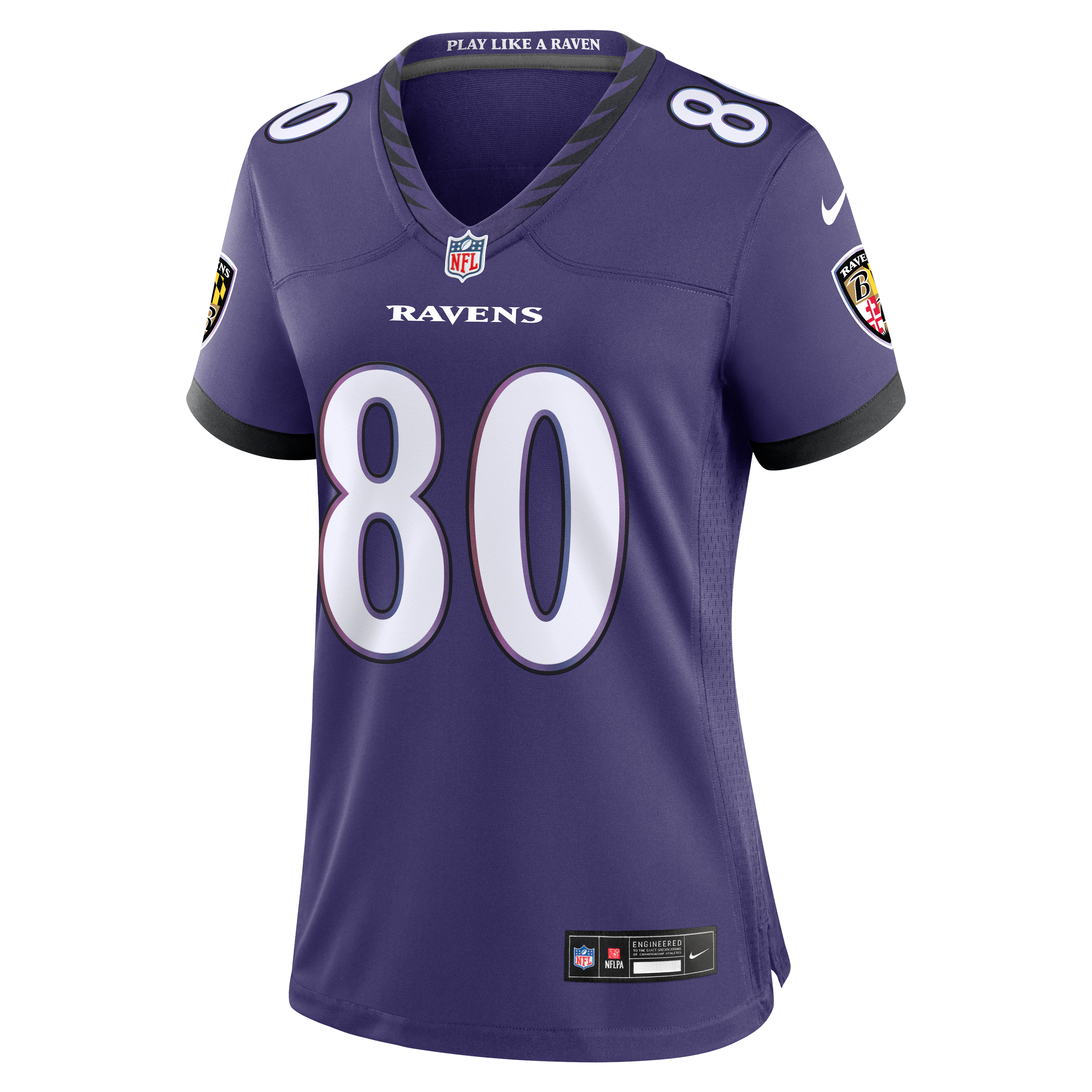 Women's Baltimore Ravens Durham Smythe Purple Team Game Jersey