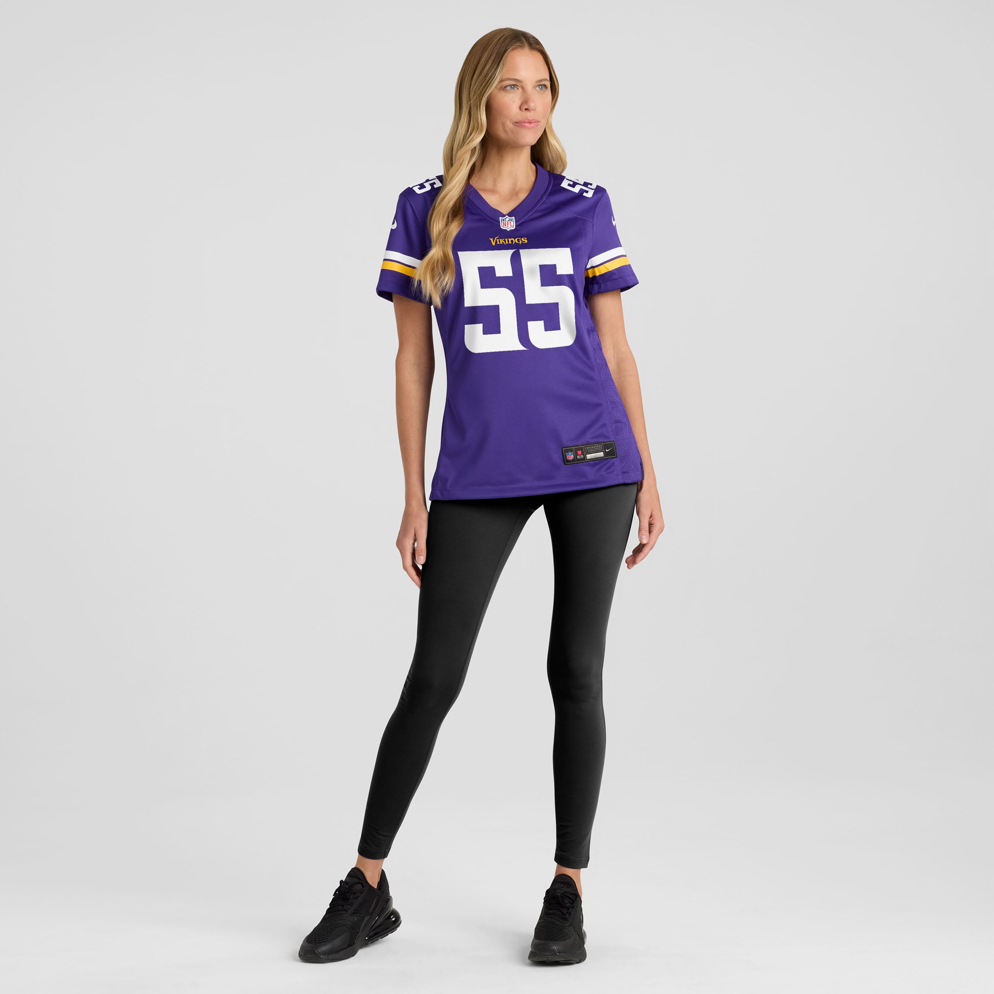 Women's Minnesota Vikings Eric Wilson Purple Team Game Jersey