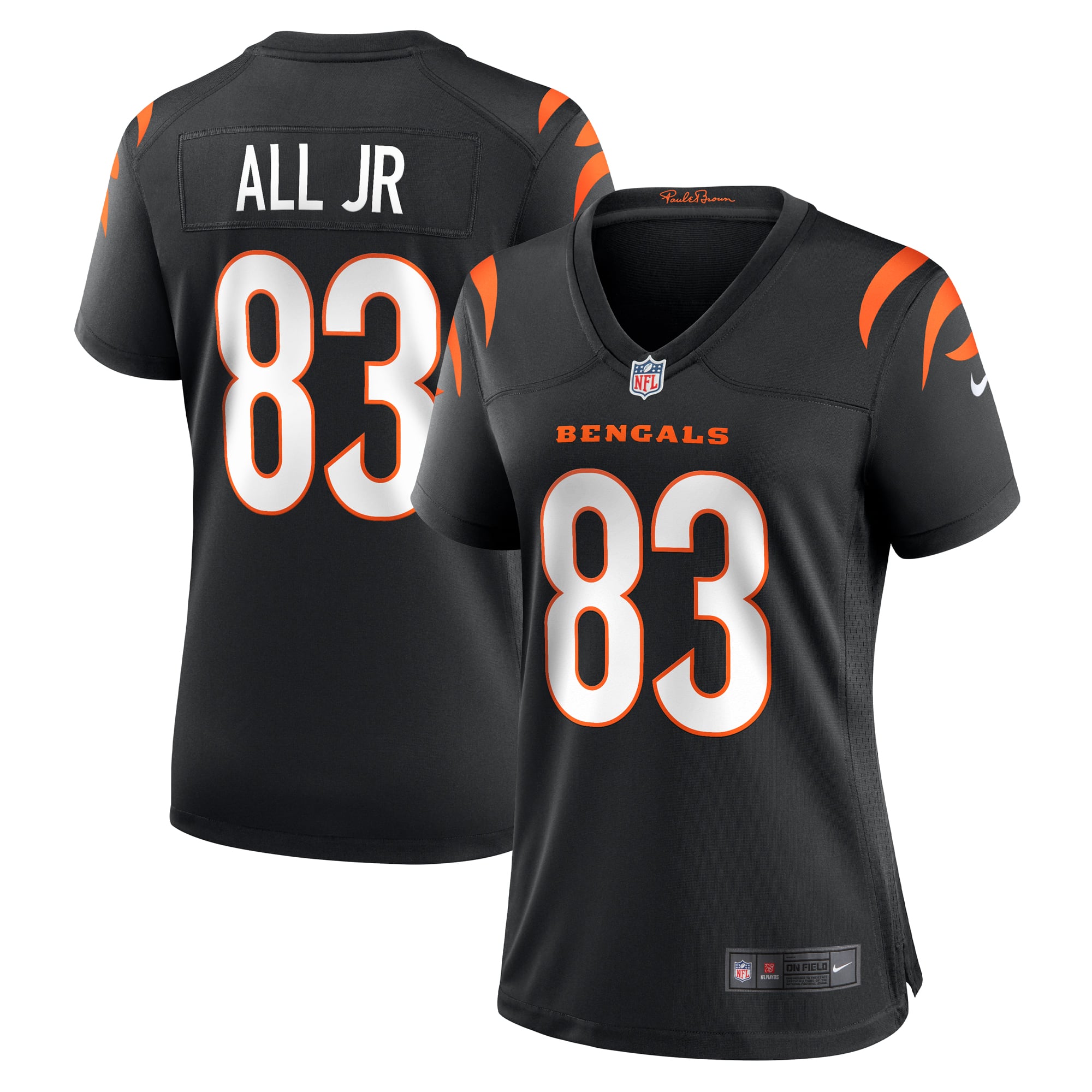 Women's Cincinnati Bengals Erick All Jr. Black Team Game Jersey