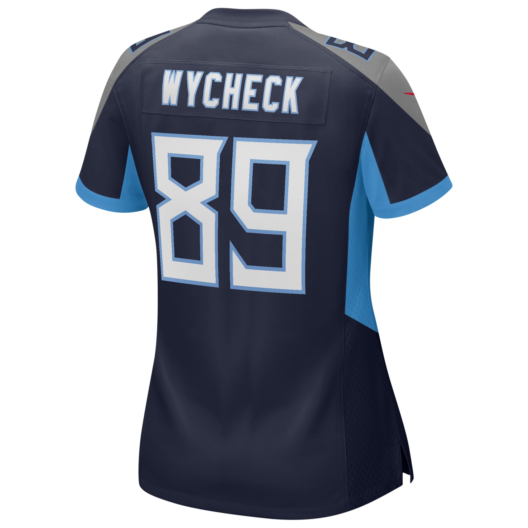 Women's Tennessee Titans Frank Wycheck Navy Game Retired Player Jersey