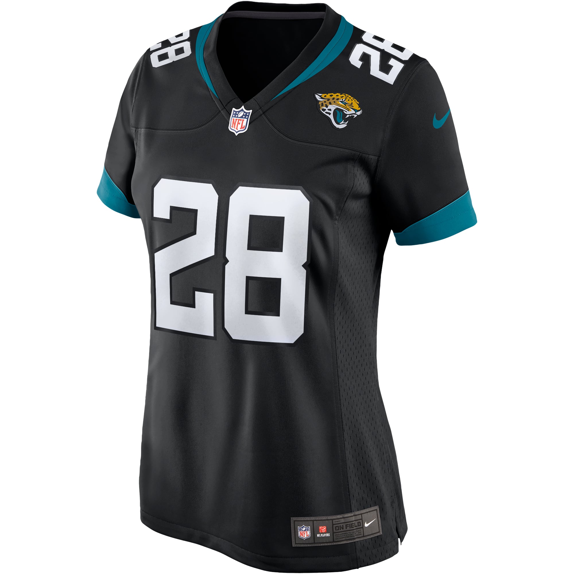 Women's Jacksonville Jaguars Fred Taylor Black Game Retired Player Jersey
