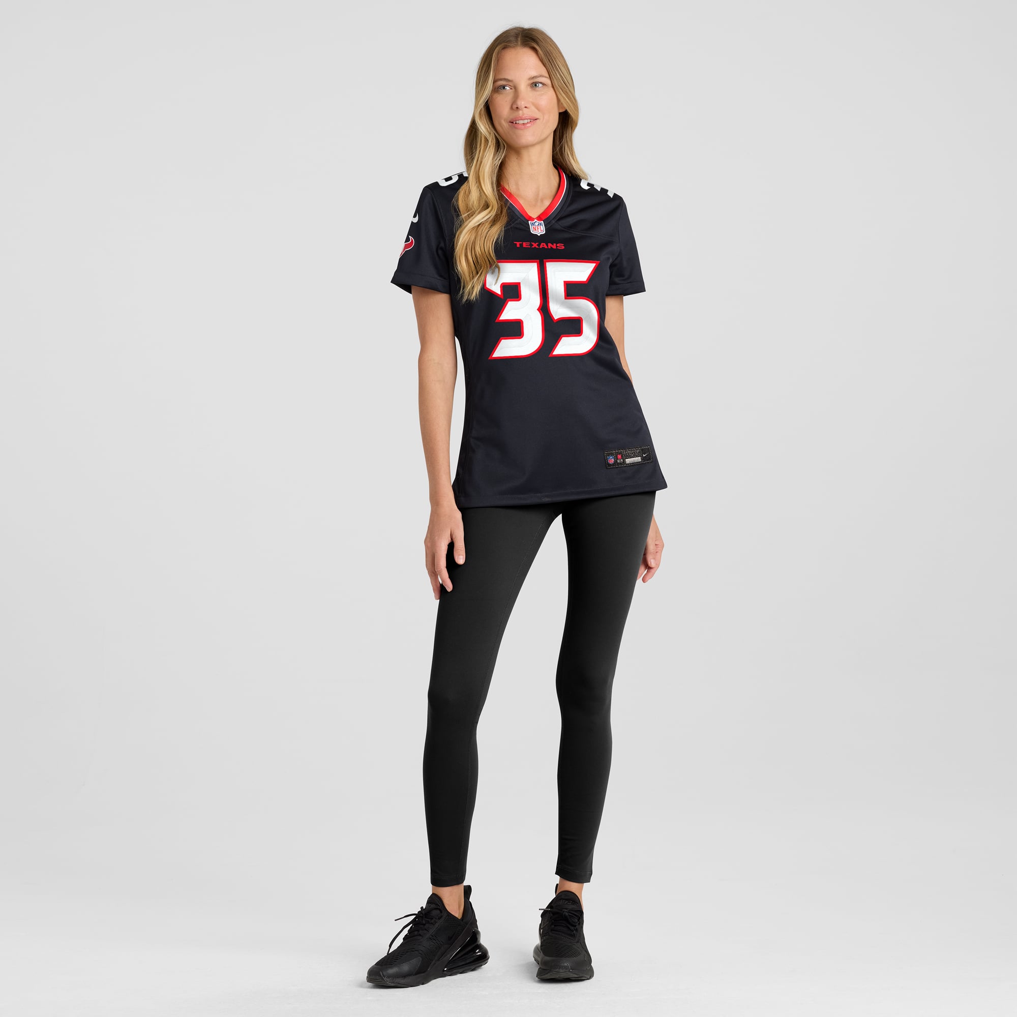Women's Houston Texans Jake Hansen Navy Team Game Jersey