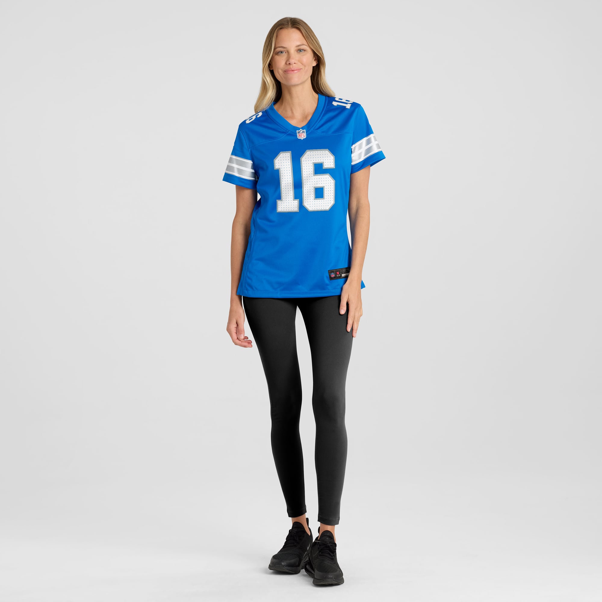 Women's Detroit Lions Jared Goff Blue Game Jersey
