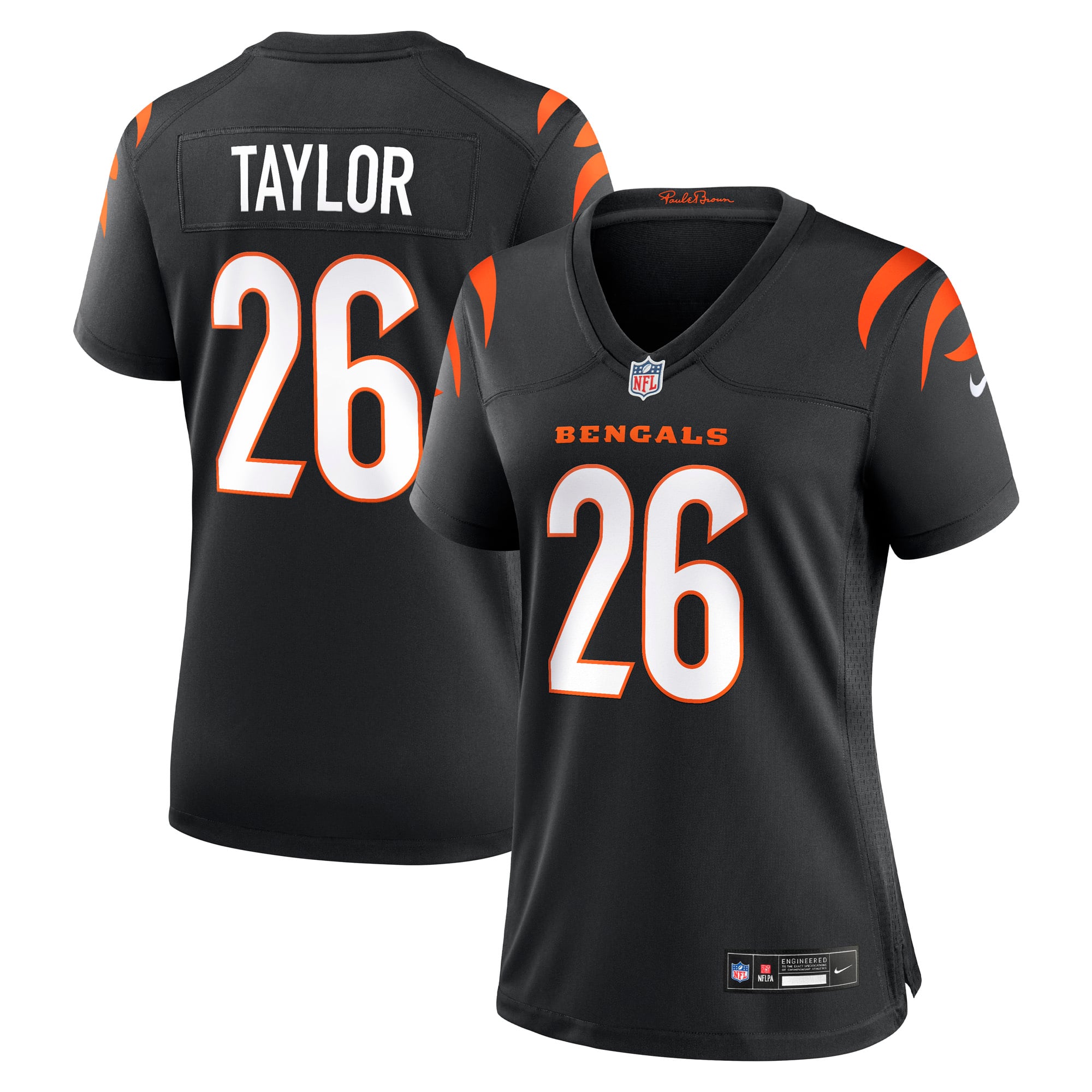 Women's Cincinnati Bengals Ja'Sir Taylor Black Team Game Jersey