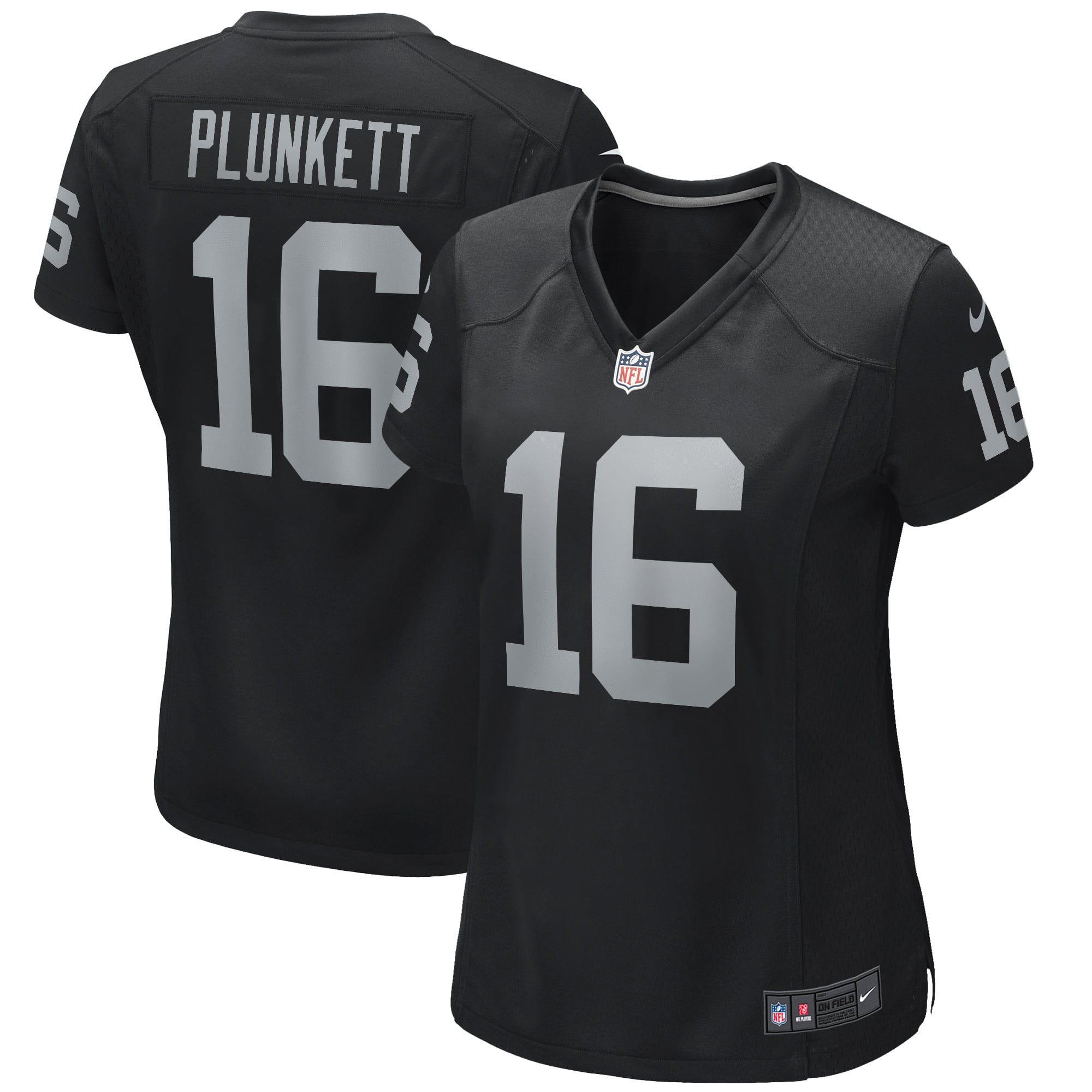 Women's Las Vegas Raiders Jim Plunkett Black Game Retired Player Jersey