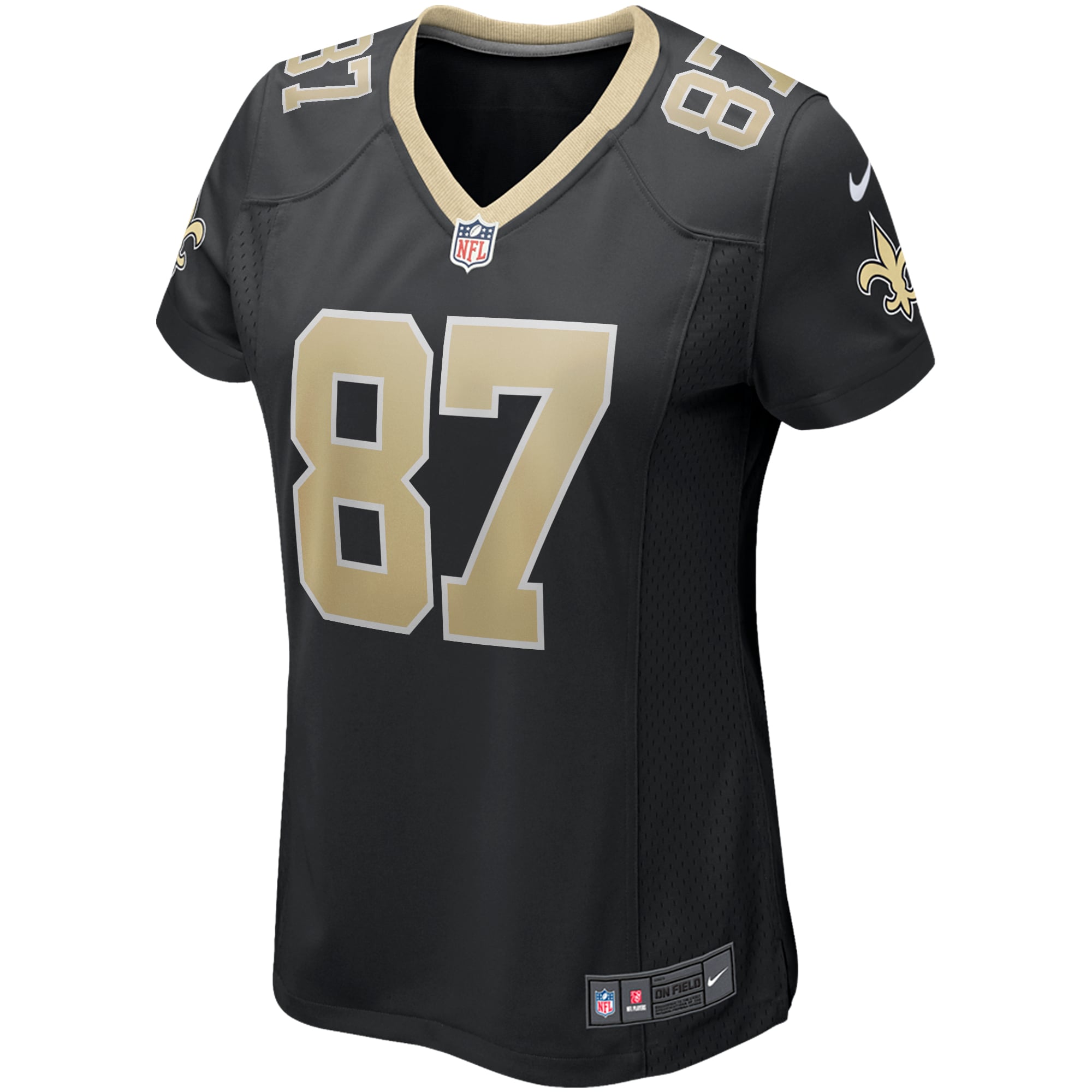 Women's New Orleans Saints Joe Horn Black Game Retired Player Jersey