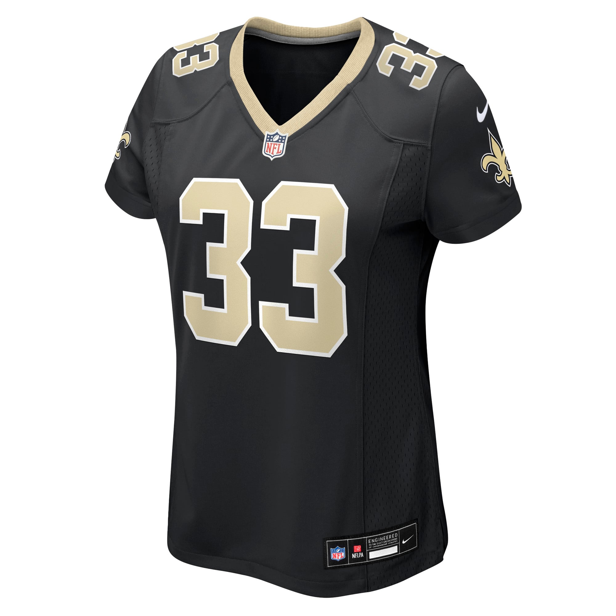 Women's New Orleans Saints Jonas Sanker Black Team Game Jersey
