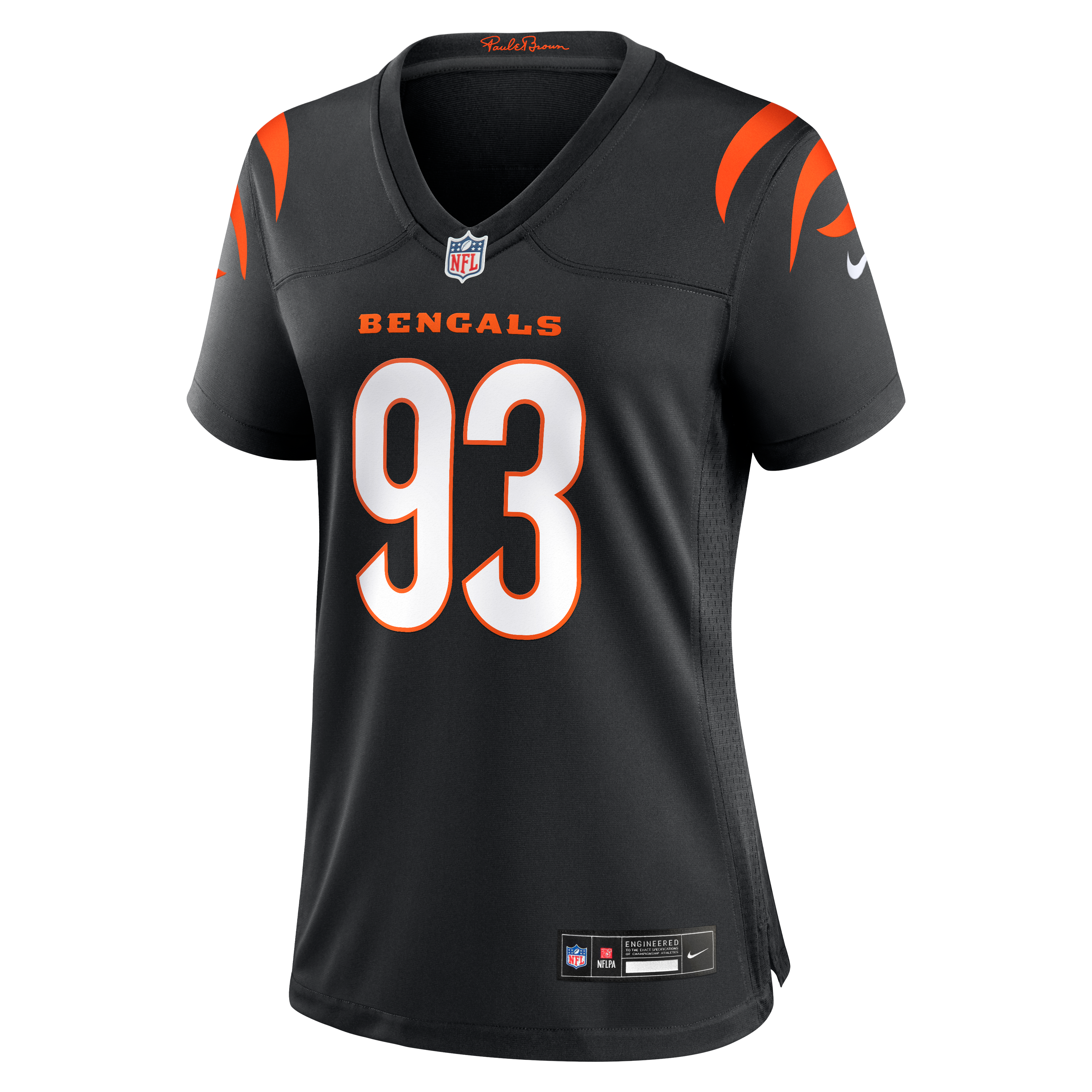 Women's Cincinnati Bengals Jonathan Allen Black Team Game Jersey