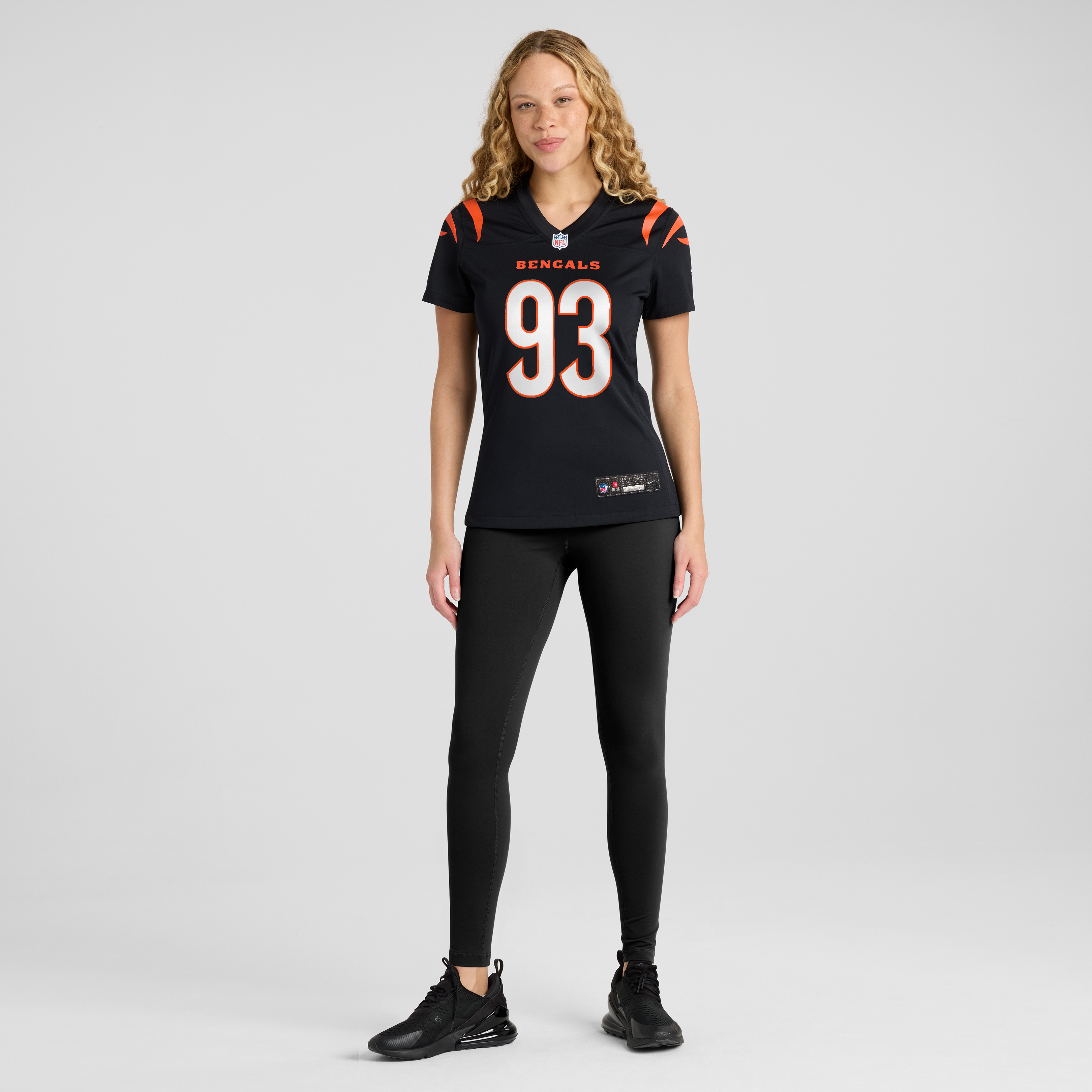 Women's Cincinnati Bengals Jonathan Allen Black Team Game Jersey