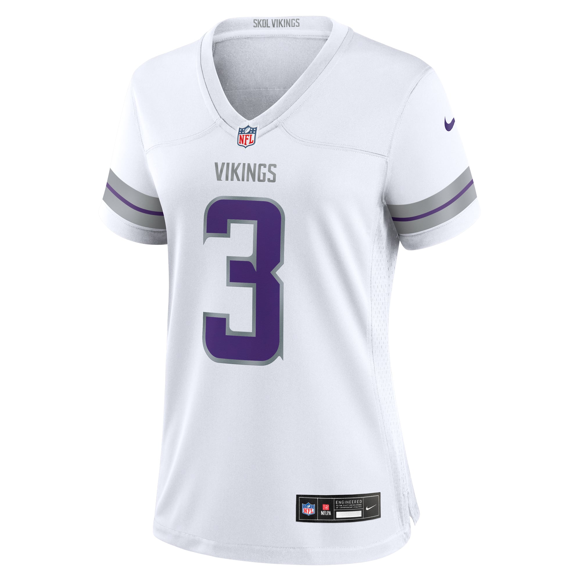 Women's Minnesota Vikings Jordan Addison White Alternate Game Player Jersey