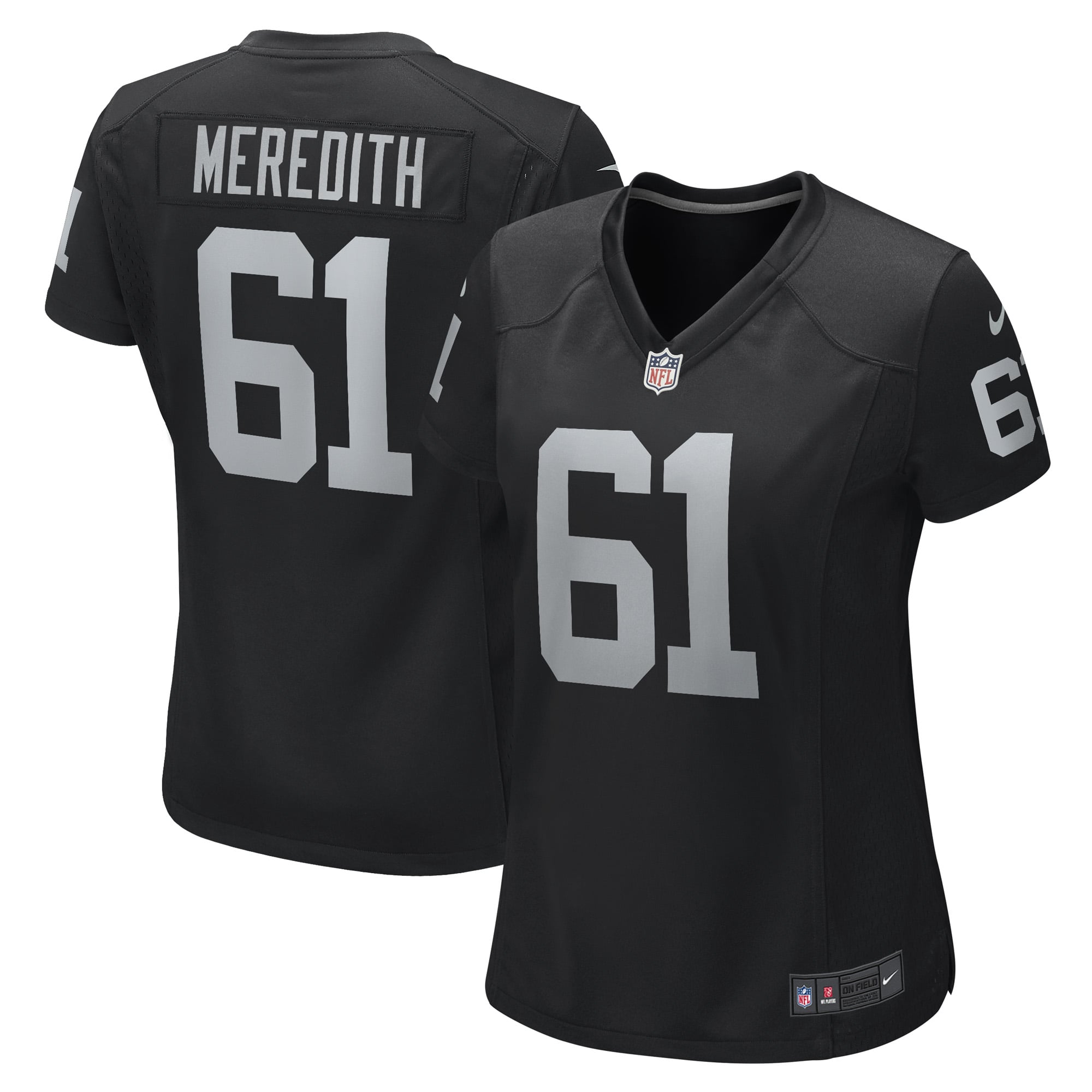 Women's Las Vegas Raiders Jordan Meredith Black Game Player Jersey